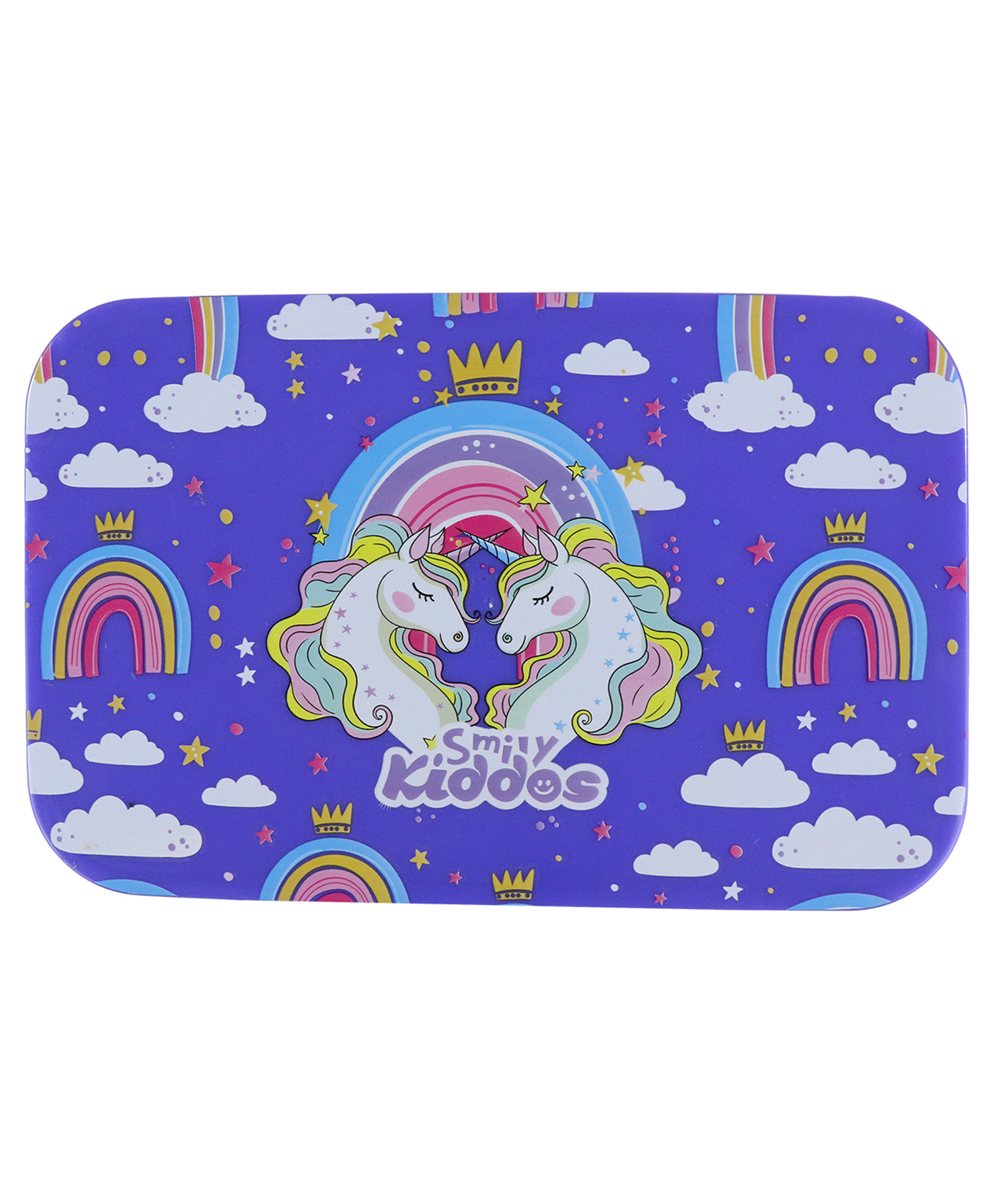 Smily Kiddos Brunch Steel Lunch Box Unicorn Theme - Blue-image-8