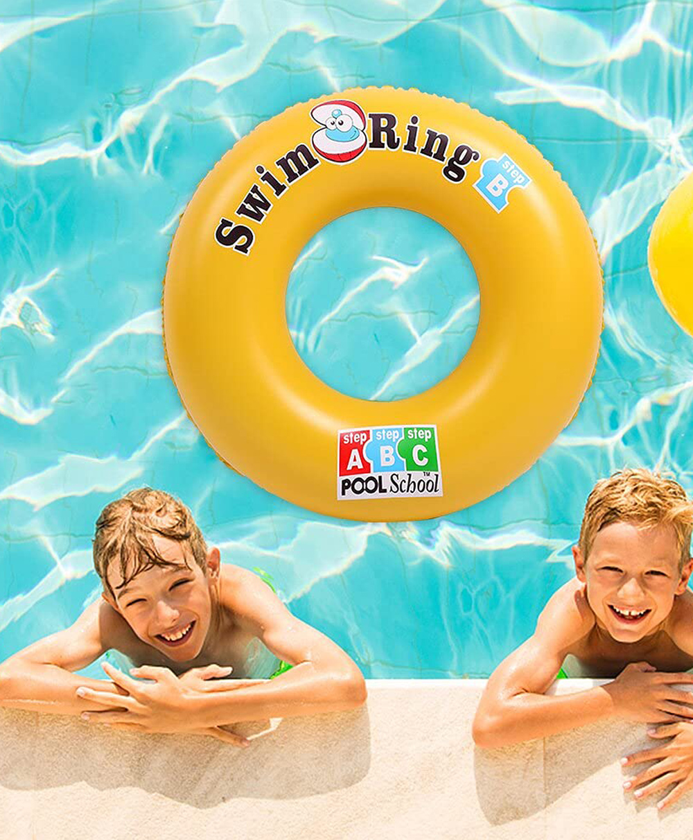 Sanjary Inflatable Swim safety Ring For kids size 90 -Color & Design May Vary-picture-16