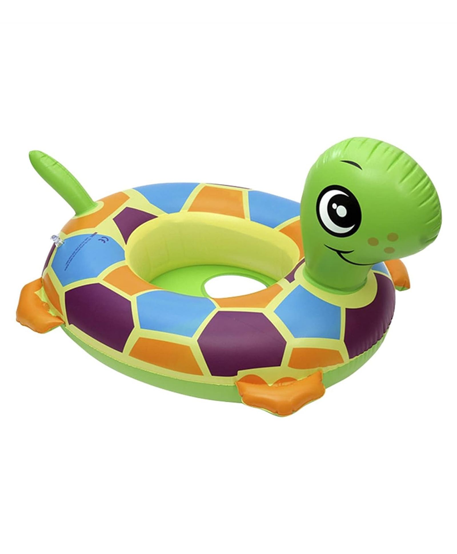 Sanjary Inflatable turtle shape swimming boat for kids color & design may vary-image-23