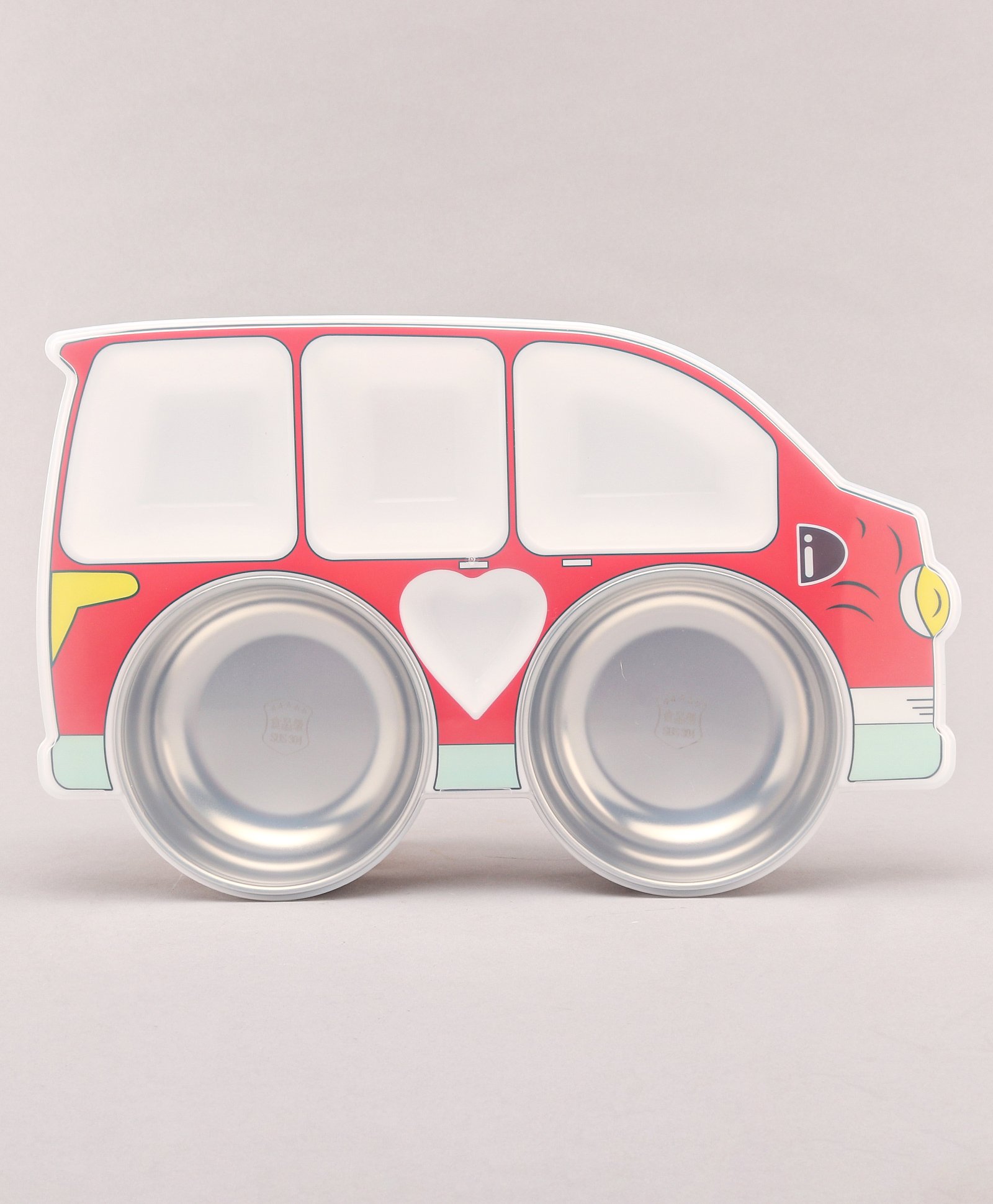 Jeep Shaped 5 Compartment Plate with Lid - Red-image-36