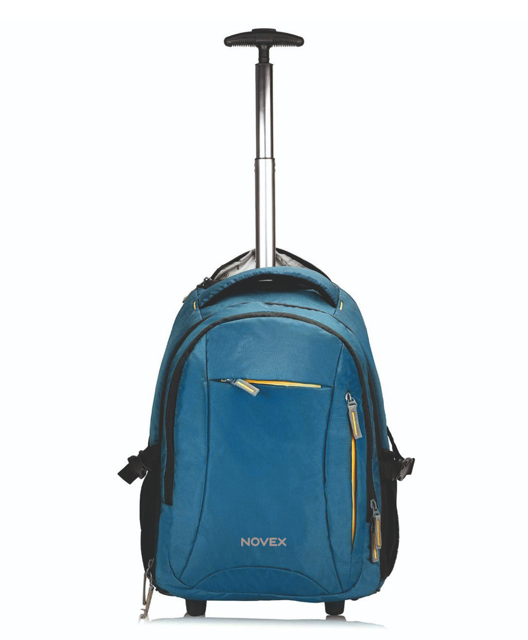 NOVEX Epistle Soft Sided Laptop Trolley Backpack - Green | Backpack Trolley | Laptop Roller Case-18 Inches-image-4