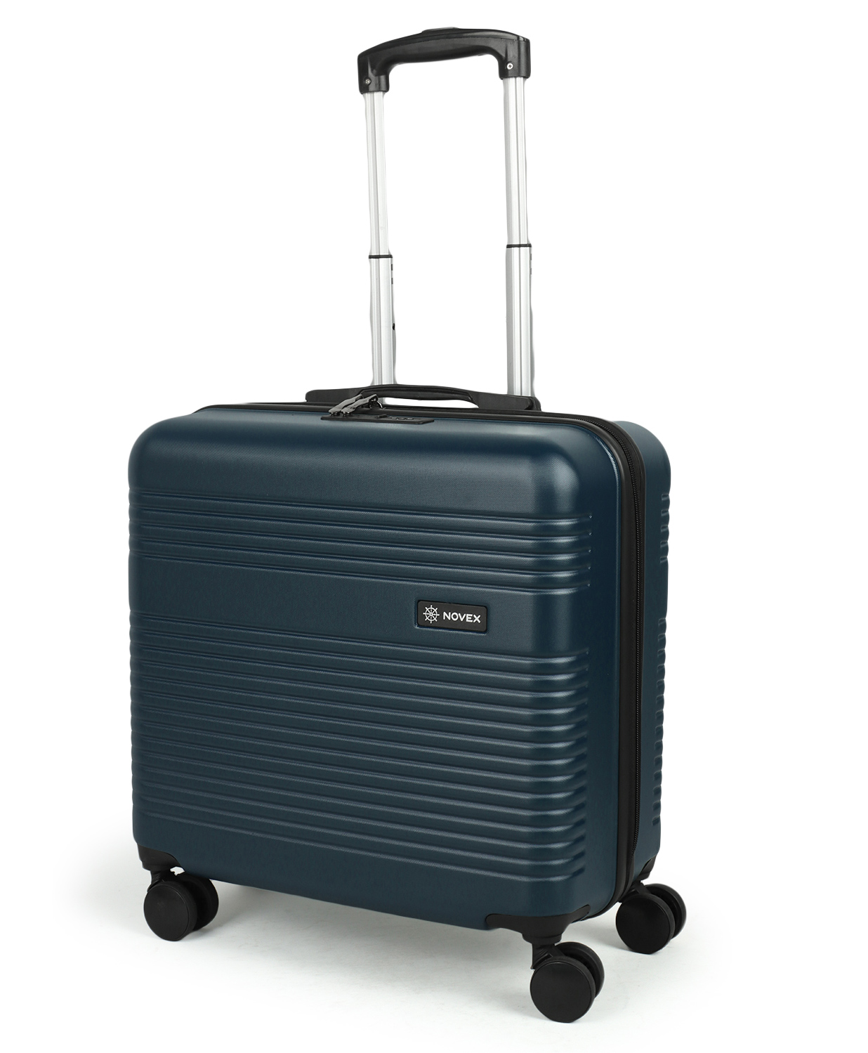 NOVEX Bolt Hard Top Laptop Overnighter Bag Laptop Roller Case Cabin Luggage Business Trolley Bag - Blue-image-39