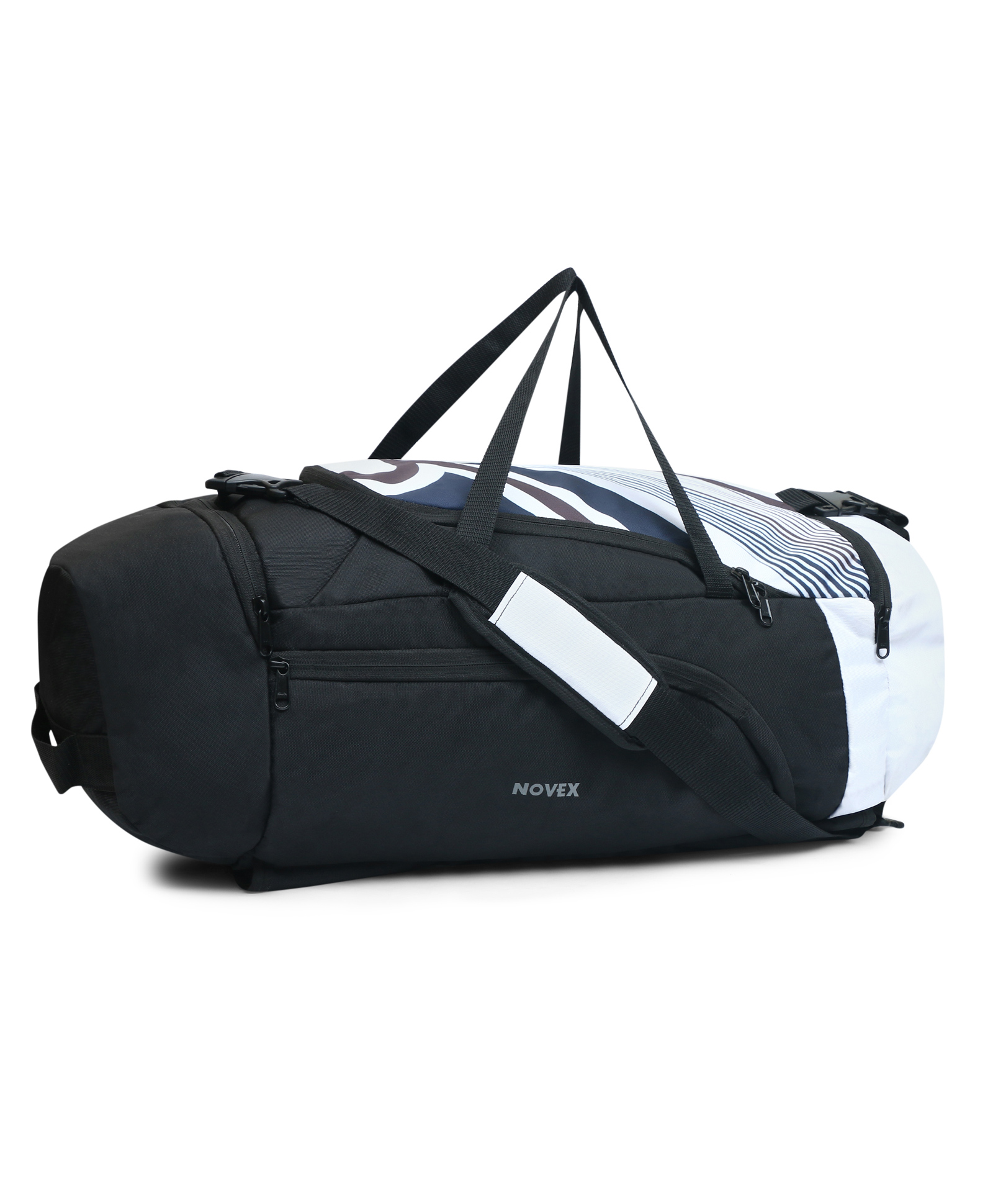 NOVEX Fusion Travel Bag Cum Rucksack | Hiking Bag | Trekking Bag | Rucksack Bag | Travel Bag - Black-image-2