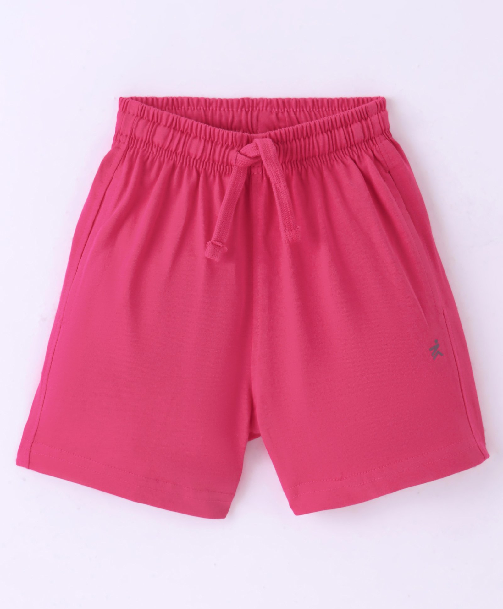 Doreme Single Jersey Knit Shorts With Logo Print - Pink-image-32