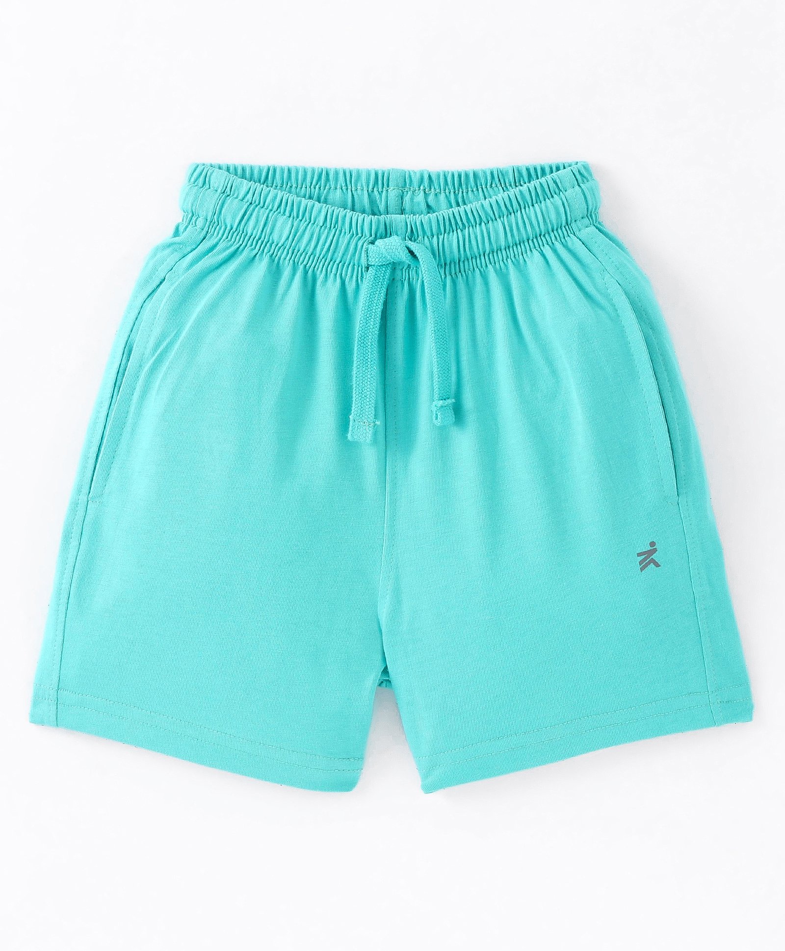 Doreme Single Jersey Knit Shorts With Logo Print - Paris Green-picture-14