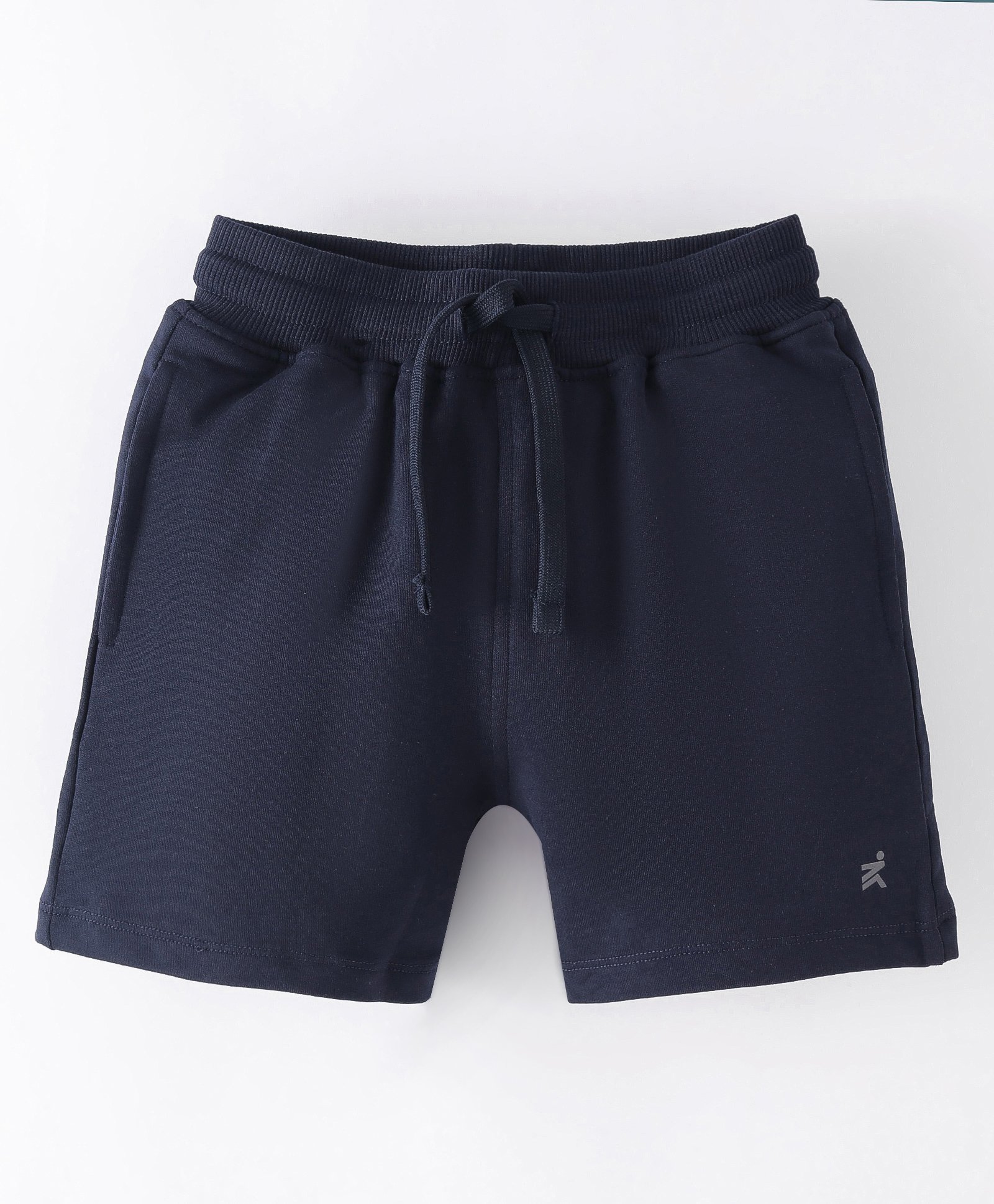 Doreme Single Jersey Knit Shorts With Logo Print - Prussain Blue-image-47
