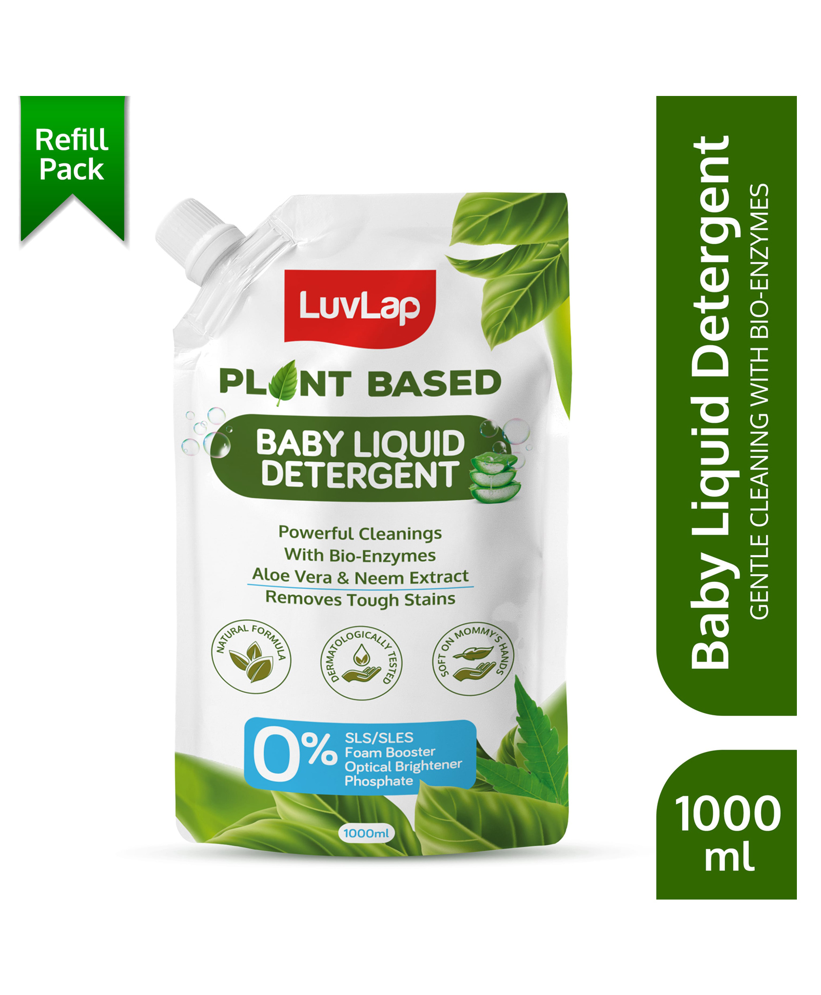 LuvLap Plant-Based Baby Liquid Laundry Detergent Refill Pack - 1000 ml-image-40