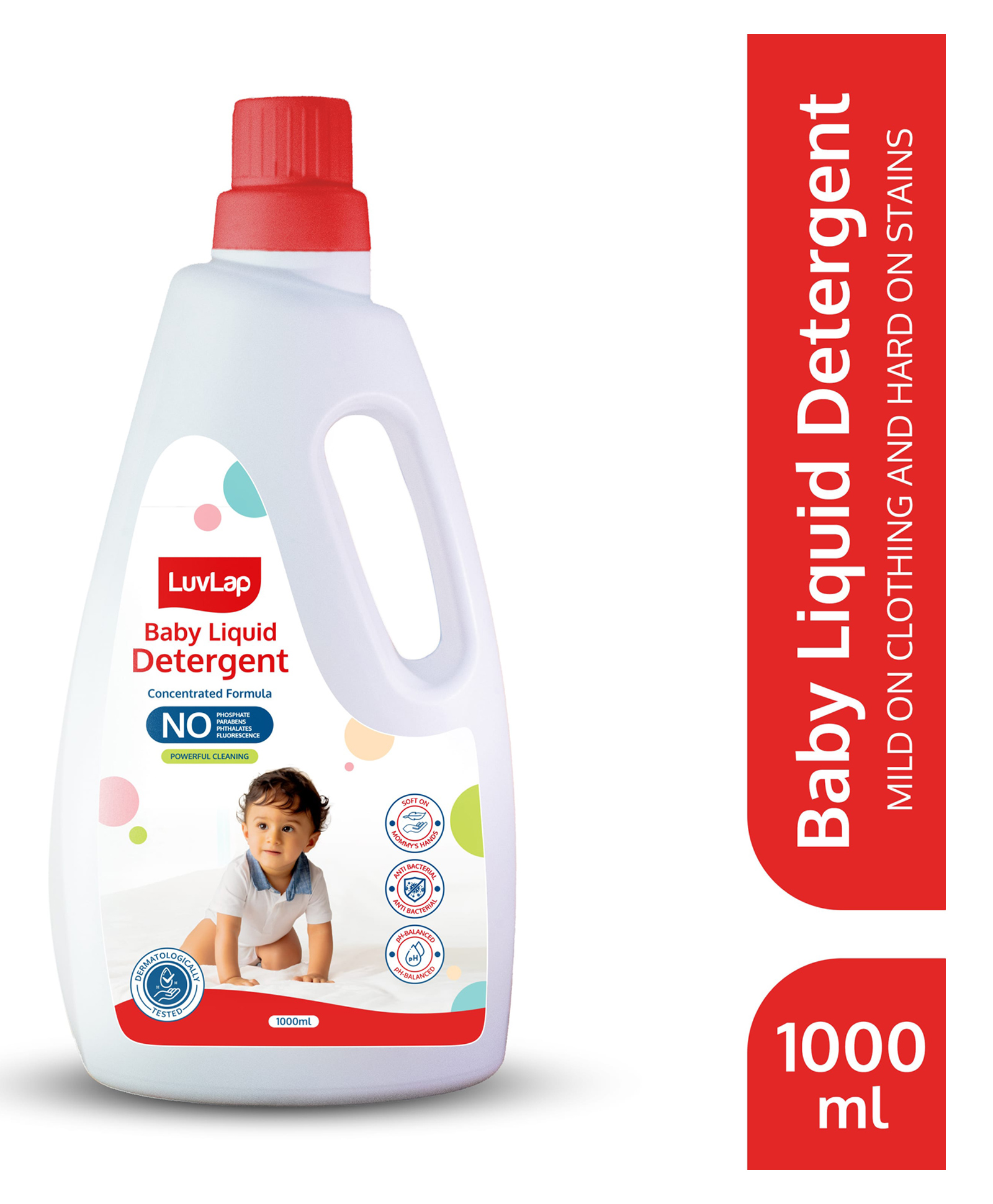 Luv Lap Baby Laundry Detergent with Aloe Vera - 1000 ml