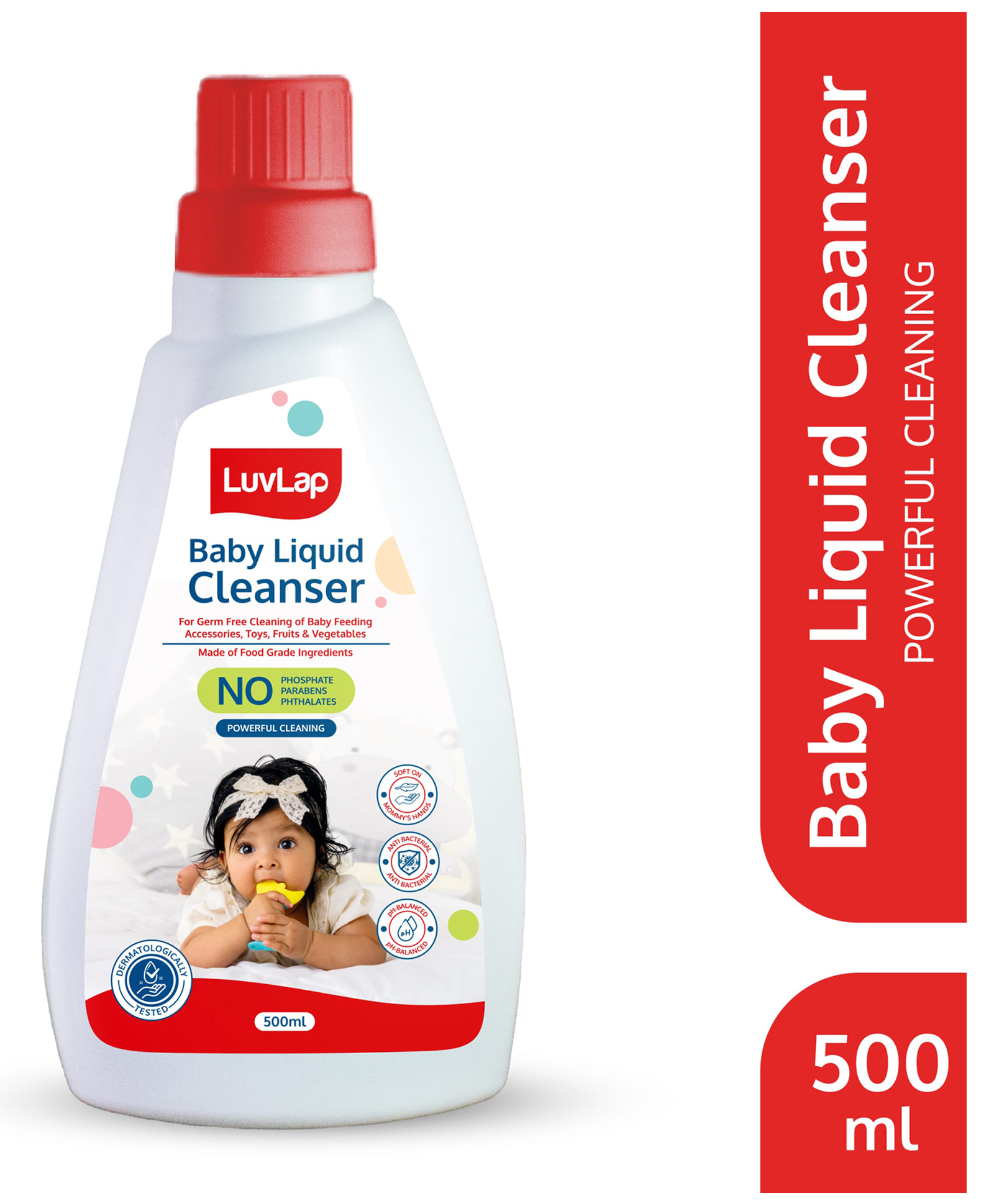 Luv Lap Baby Liquid Cleanser - 500 ml