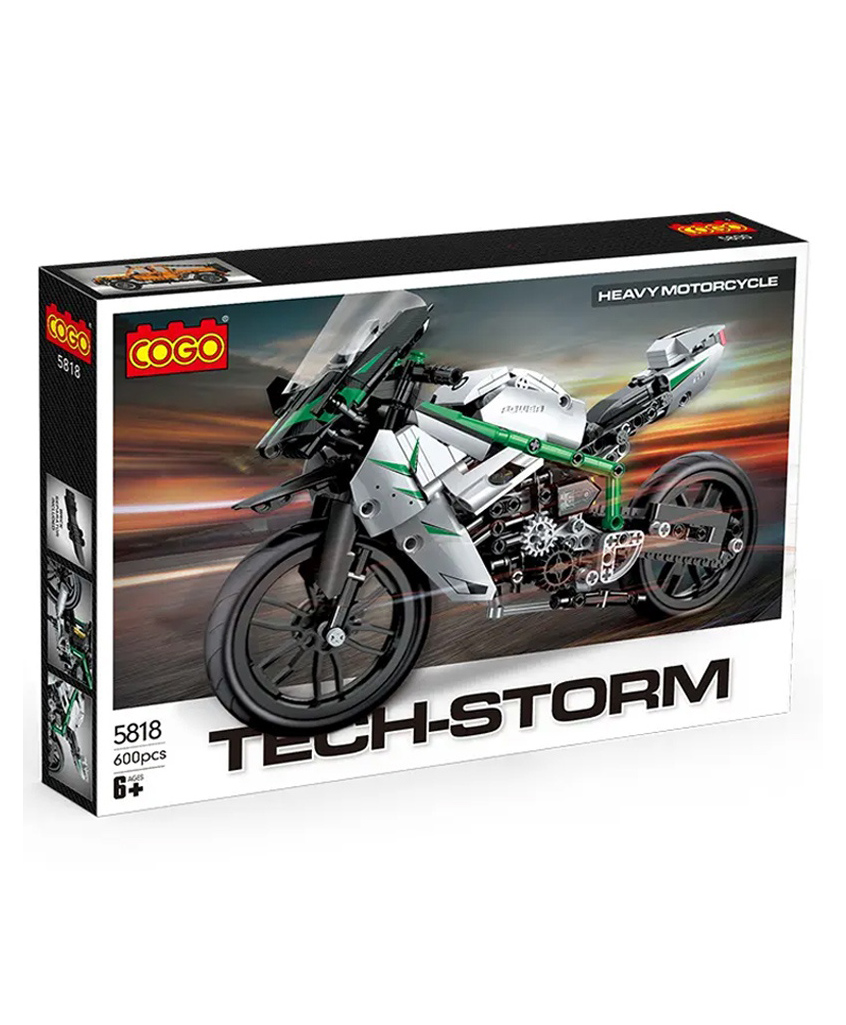 akn toys AKN TOS 600 Pcs DIY Assemble Toy Educational Kid Building Block Motorcycle Kids Build Block Sports Bike 600 Pcs - COLOR MAY VARY-picture-17