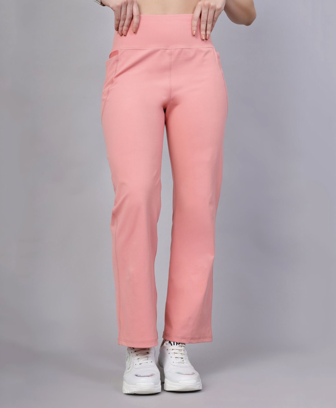Zelena Solid High Waisted Postpartum Leggings - Carrot Orange-picture-19