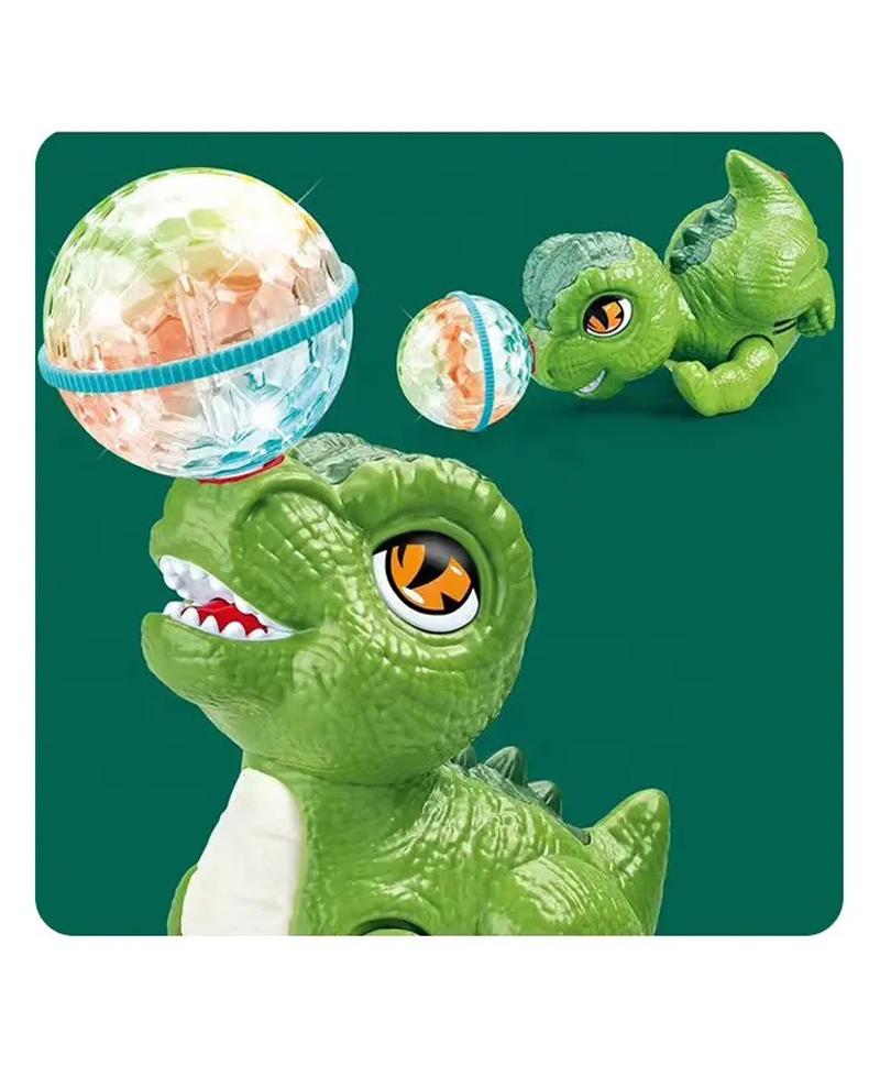 NEGOCIO Battery operated lights stunt up ball electric stunt 360 rotation kids dinosaur toy - COLOR MAY VARY-picture-10