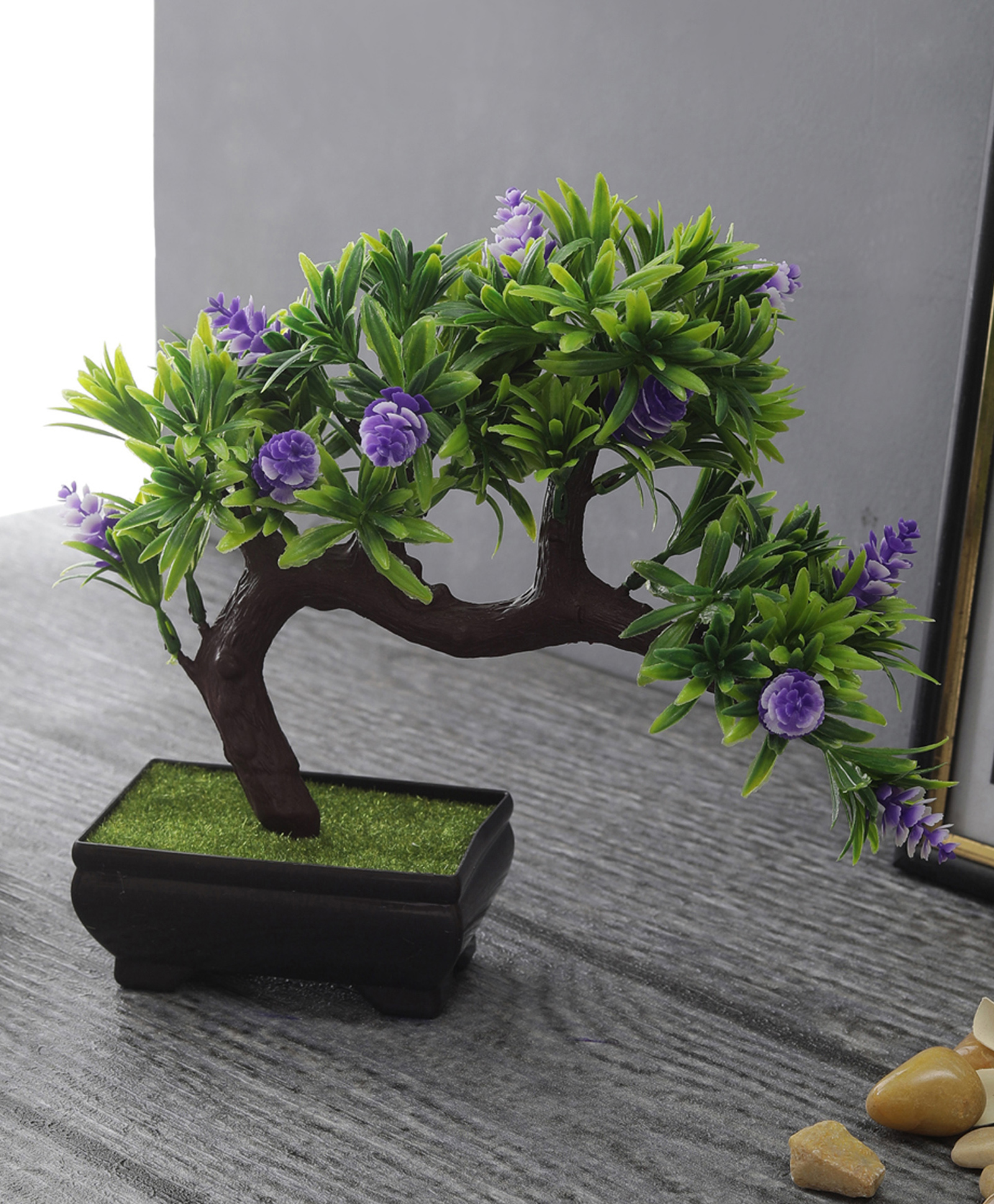 Foliyaj Artificial Bent Bonsai Tree-image-43