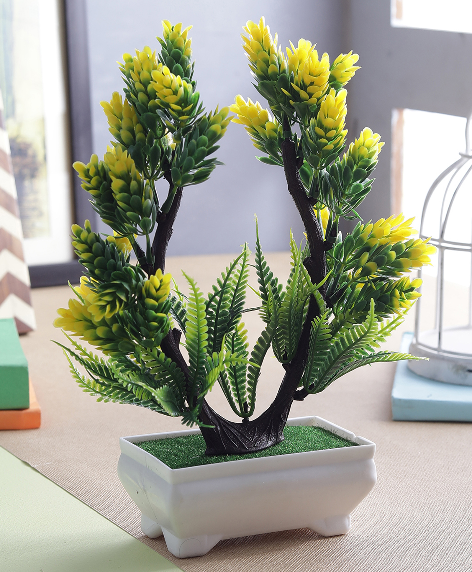 Foliyaj Artificial Plant Bonsai Tree with Pot for Home Decor Living Room-picture-25