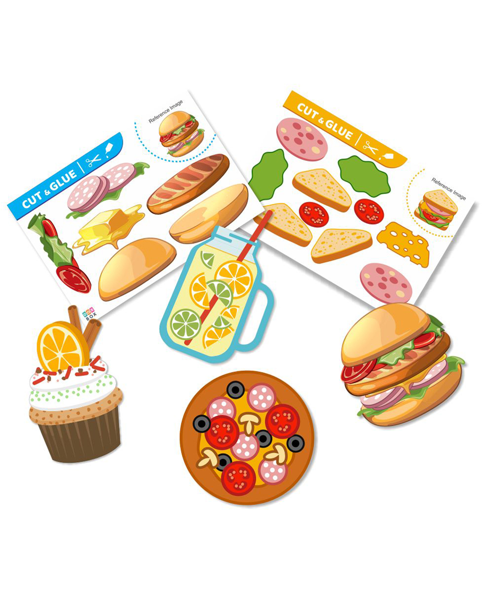 zooplay india Doxbox Cut & Glue Activity - Food-picture-22