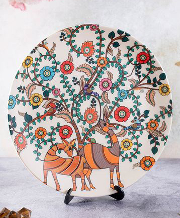 Kolorobia Madhubani Art Inspired Decorative Wall Plates-image-35