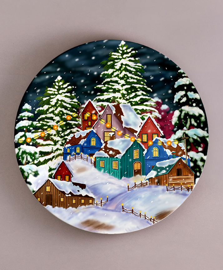 Kolorobia Christmas Time Decorative Wall Plates-image-48