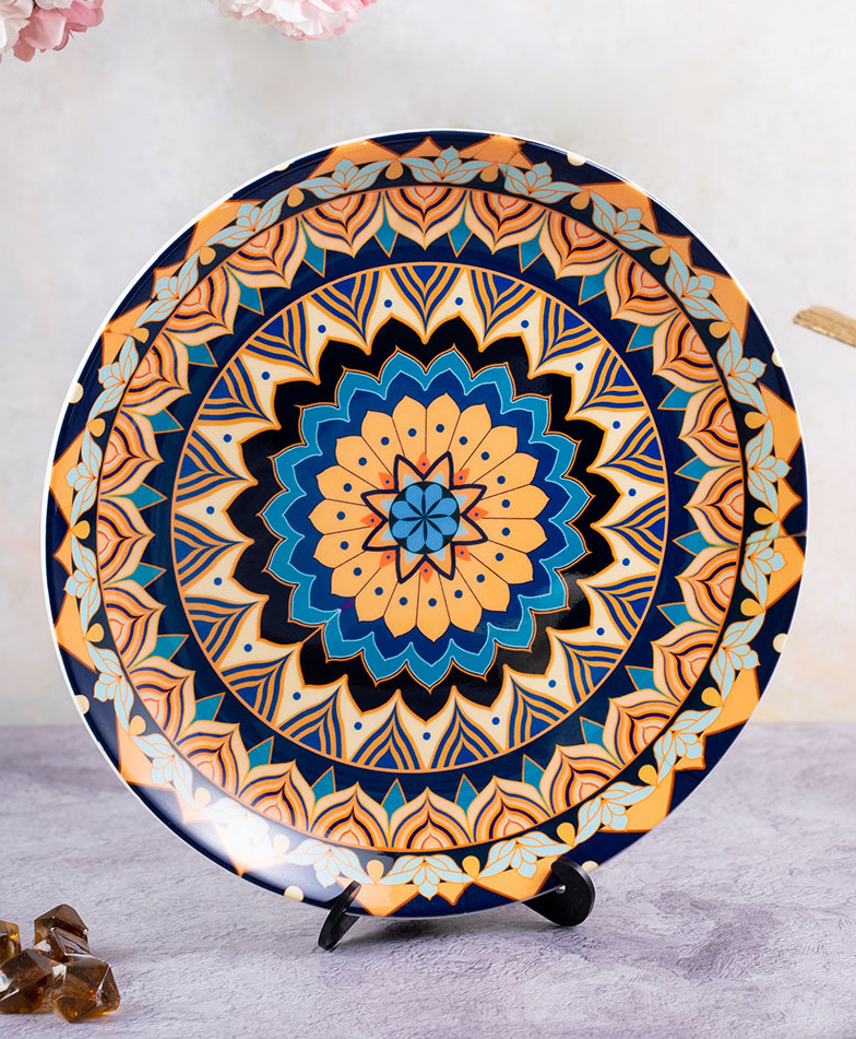 Kolorobia Meditative Mandala Decorative Wall Plates-image-43