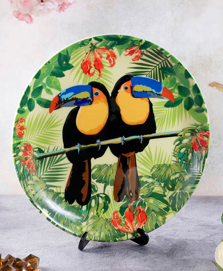 Kolorobia Tropical Rain Forest World Toucan Inspired Home Decor Wall Plate-image-42