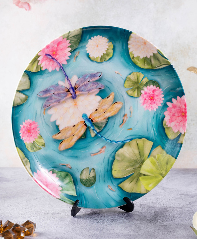 Kolorobia The Water Tale Of Dragonflies Decorative Wall Plates-image-41