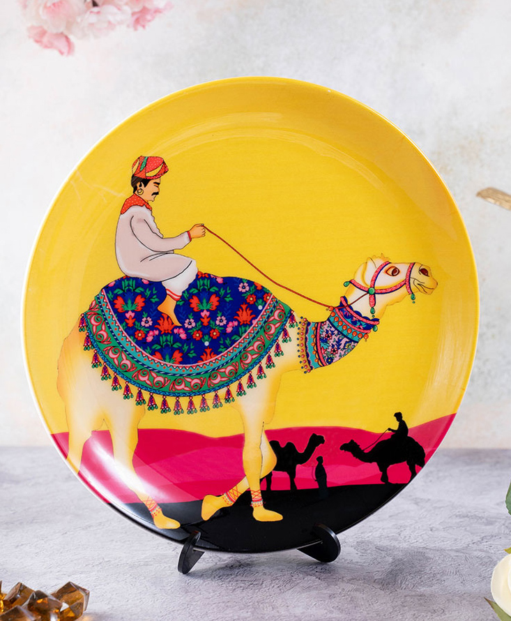 Kolorobia Princely Camel Inspired Home Decor Wall Plate-picture-6