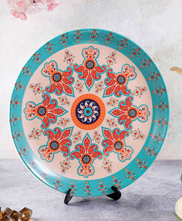 Kolorobia Majestic Paisley Decorative Plate-image-2