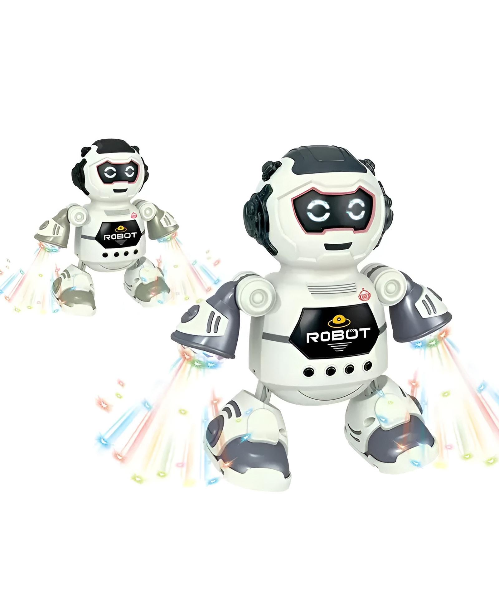 NEGOCIO Robot Intelligent Dancing Robot Toy With Light and Music Robot for Kids - COLOR MAY VARY-image-26