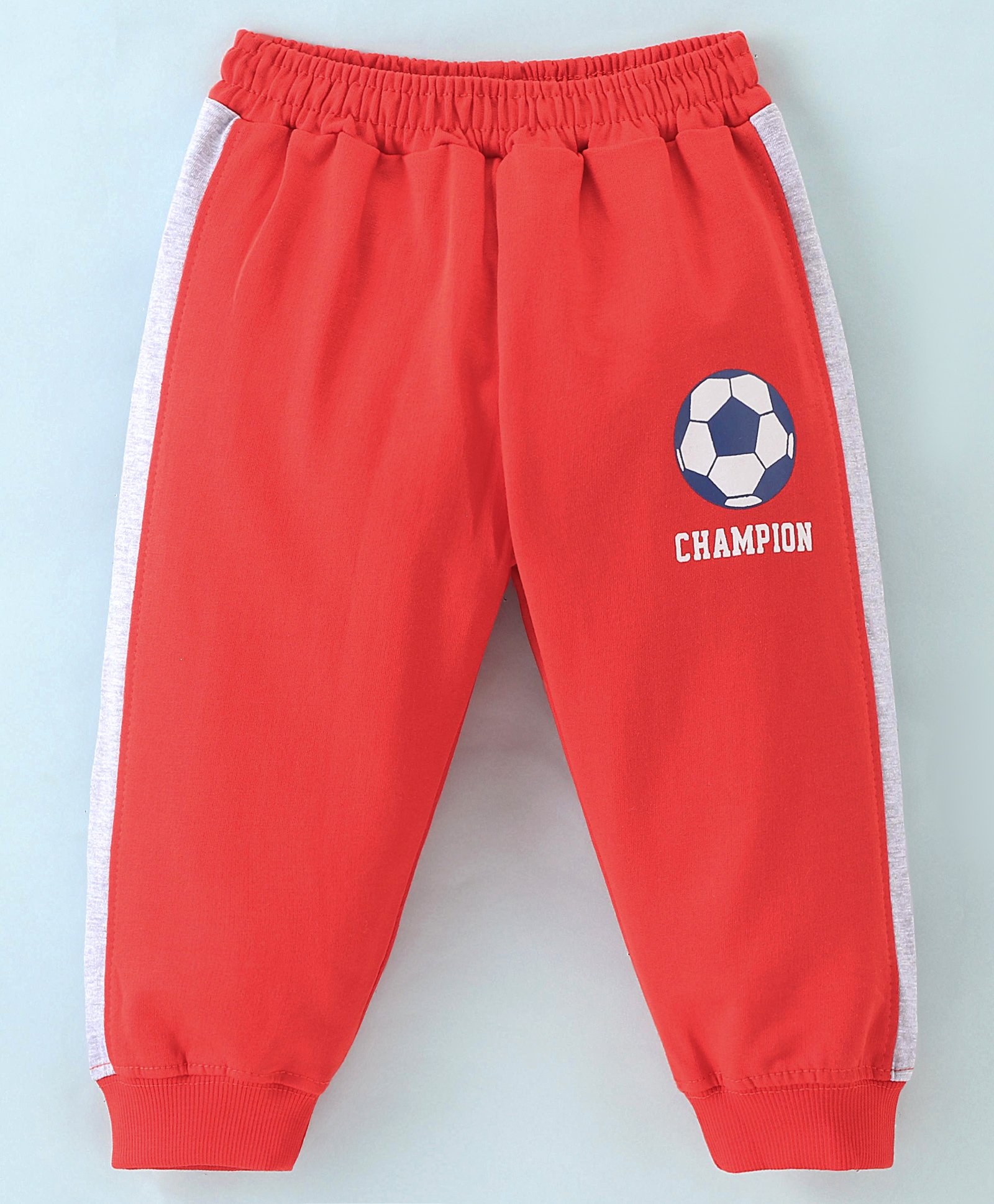 Tango Single Jersey Full Length Lounge Football Print - Red-picture-13