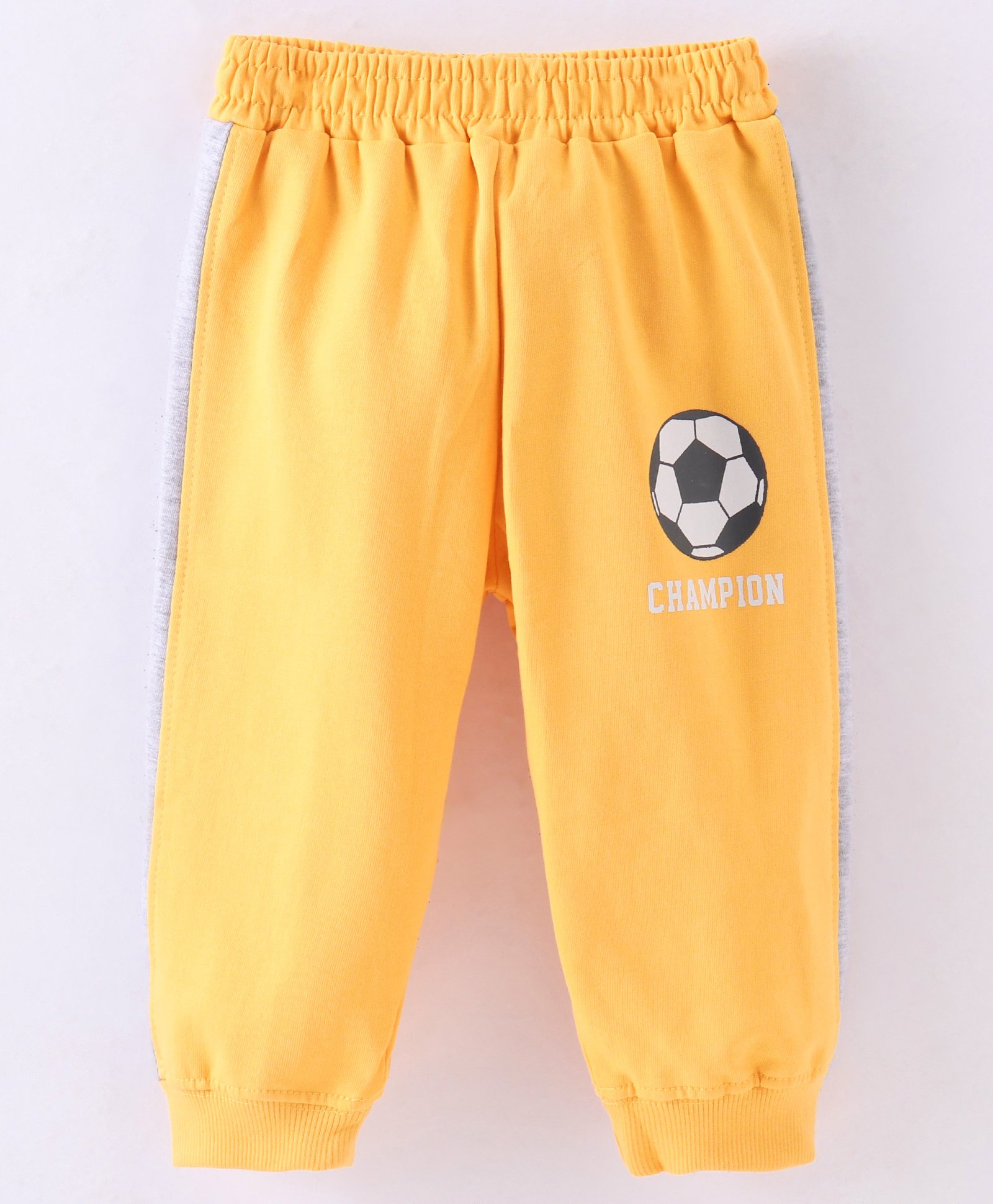 Tango Single Jersey Full Length Lounge Football Print - Yellow-image-29