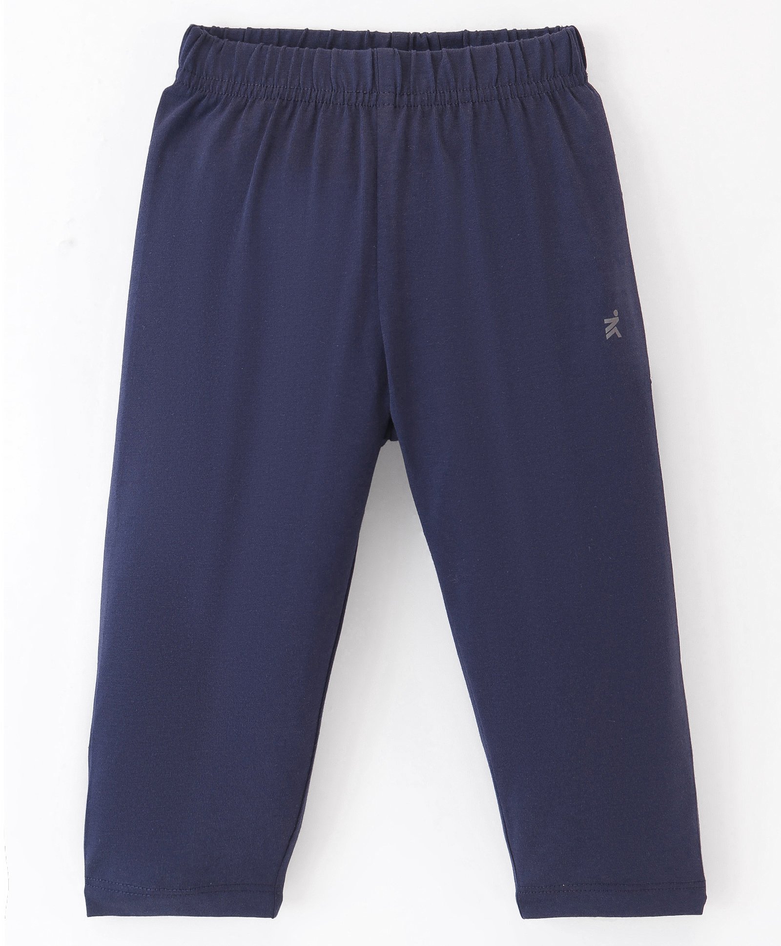 Doreme Single Jersey Knitted Three Fourth Leggings Solid Colour - Oxford Blue-image-40