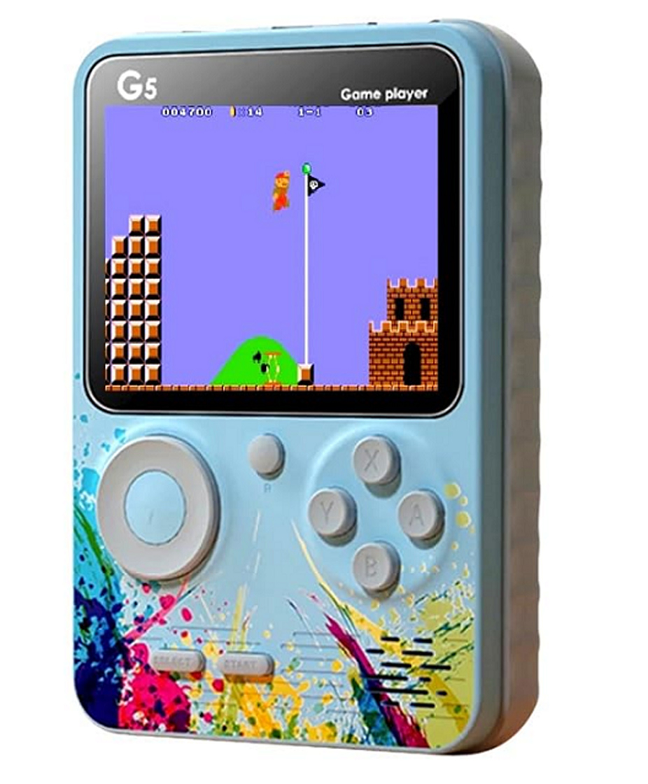 TMG Handheld Game Video Game Console 500 Retro Games Support Connecting TV Game for Kids Boys,Christmas and Birthday Gifts (Blue-Grey)-image-16