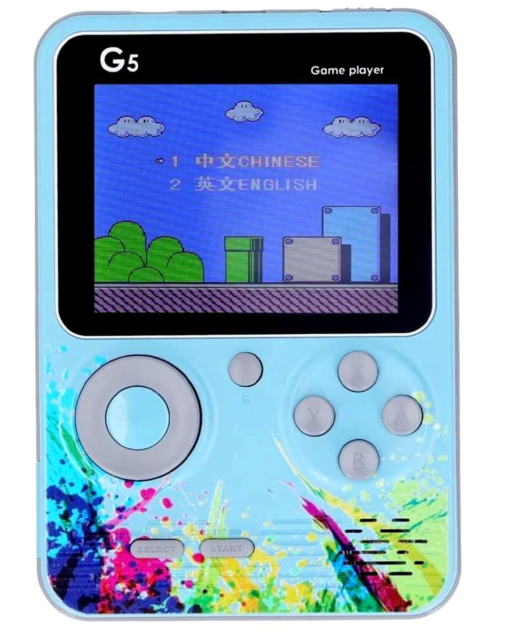 TMG Handheld Game Video Game Console 500 Retro Games Support Connecting TV Game for Kids Boys,Christmas and Birthday Gifts (Sky Blue)-picture-20
