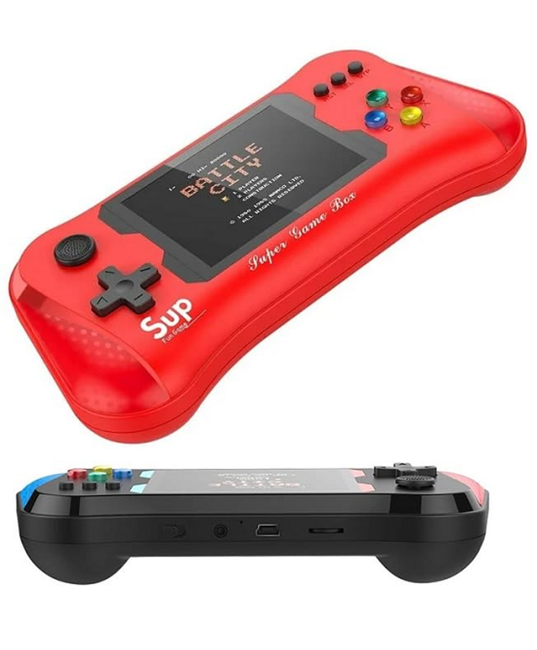 TMG Handheld Game Console,500 Classical Games Retro Video Games Player 3.5' Color Screen Support Connecting TV Game for Kids Boys,Birthday Gifts.(Red)-image-40