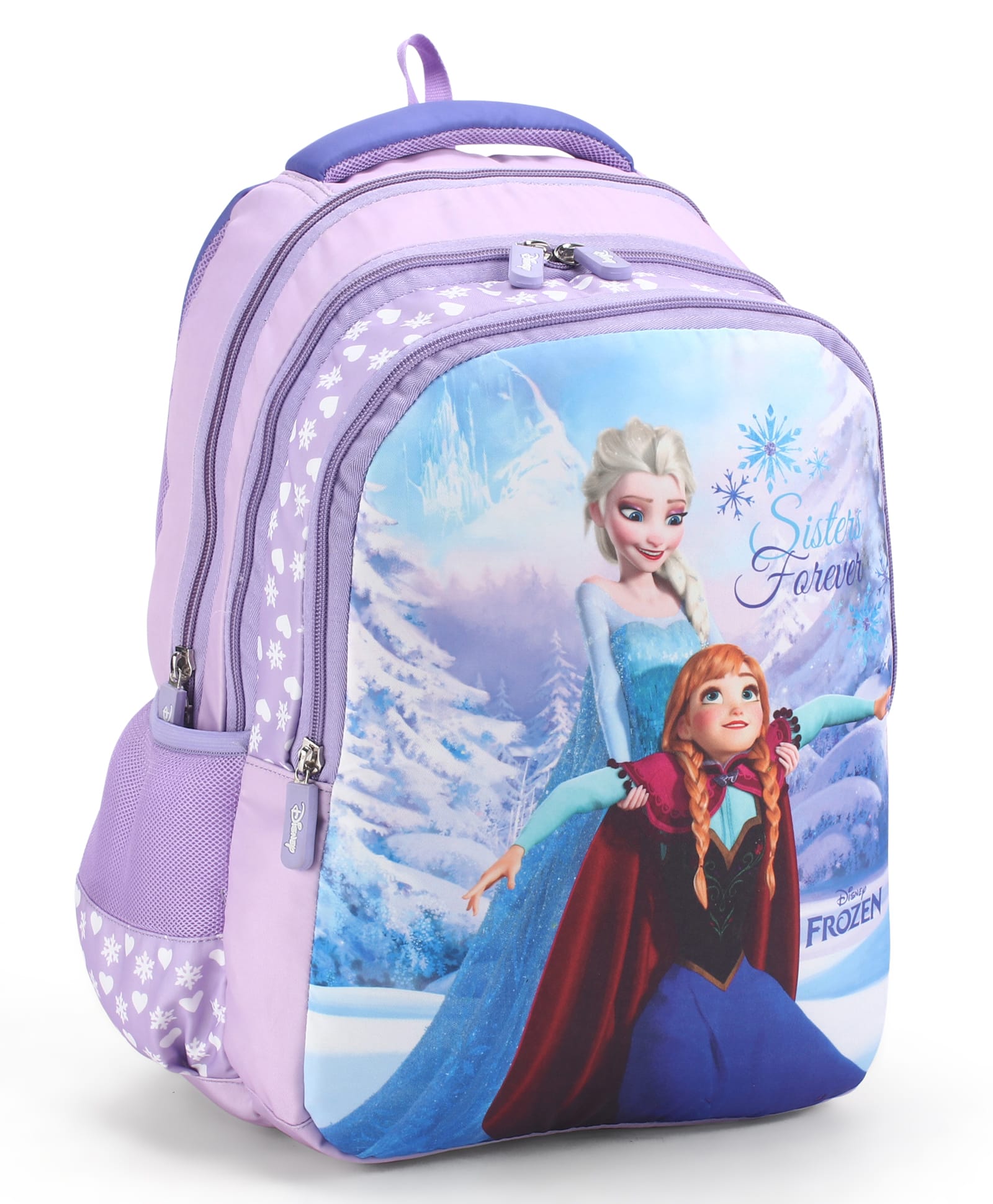 Babyhug Disney Frozen Sisters Forever School Backpack Lavender - 16 Inches-image-43