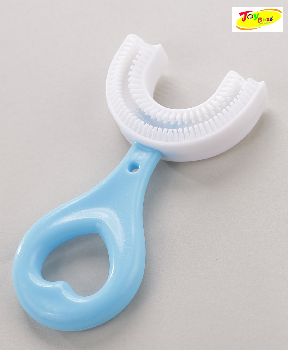 Joy Buzz U Shaped Silicone Toothbrush Head 360 - Blue-picture-8