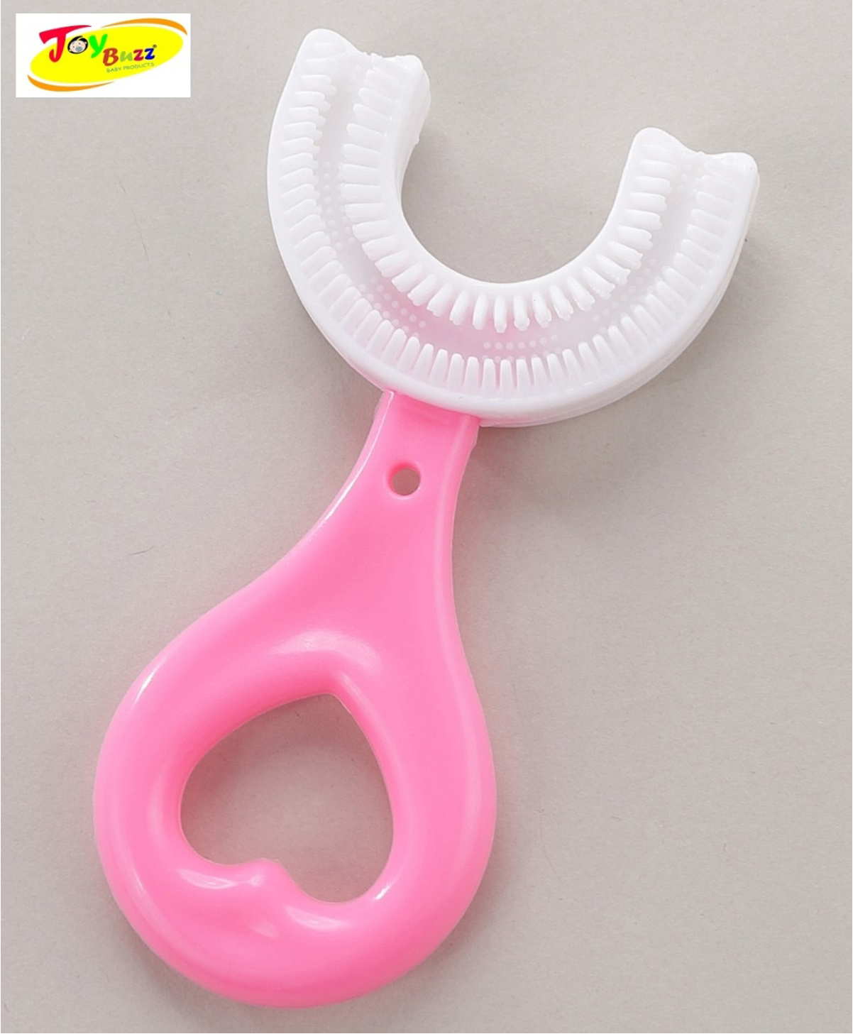 Joy Buzz U Shaped Silicone Toothbrush Head 360 - Pink-image-35