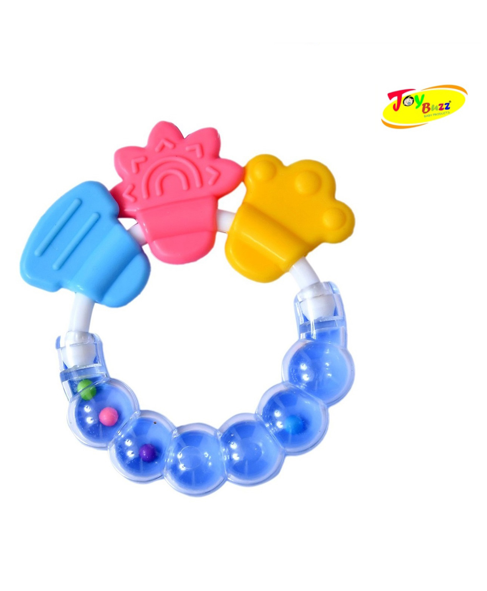 Joy Buzz Silicone Teether - Blue-picture-17