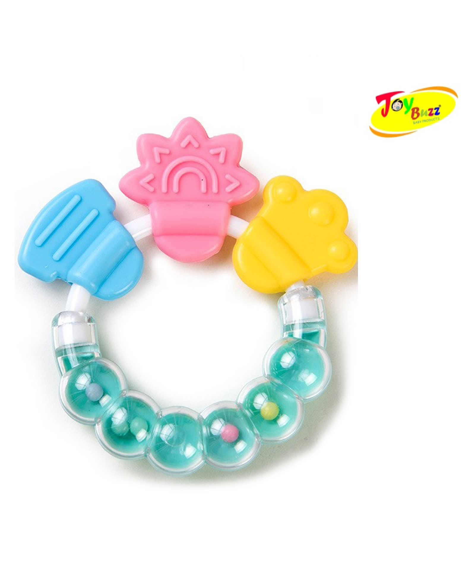 Joy Buzz Silicone Teether - Green-picture-22