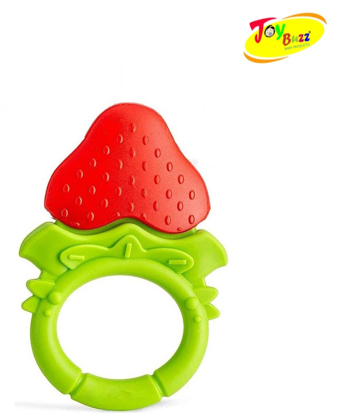 Joy Buzz Non Toxic Food Grade Silicone Strawberry Baby Teether - Red-picture-10