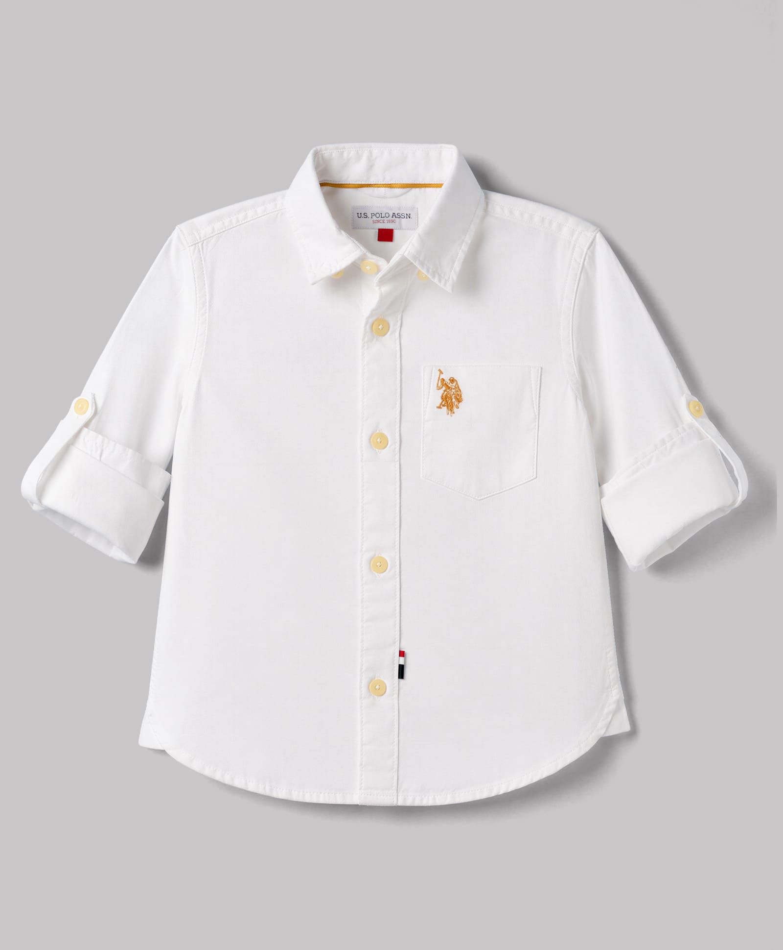 US Polo Assn Cotton Knit Full Sleeves Solid Shirt - White-picture-34