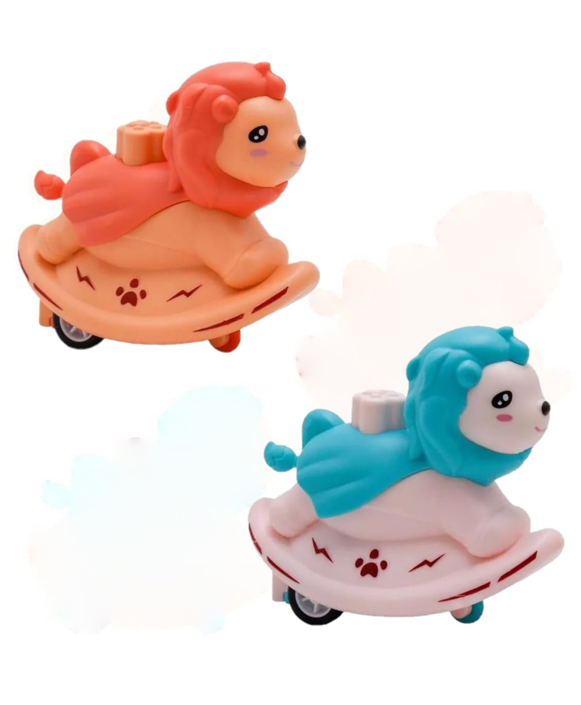ADKD Lion Press and Go Vehicles Toy for Baby and Toddlers Toys, Press & Go Crawling Toys for Kids Pack of 2 -Color May Vary-picture-9