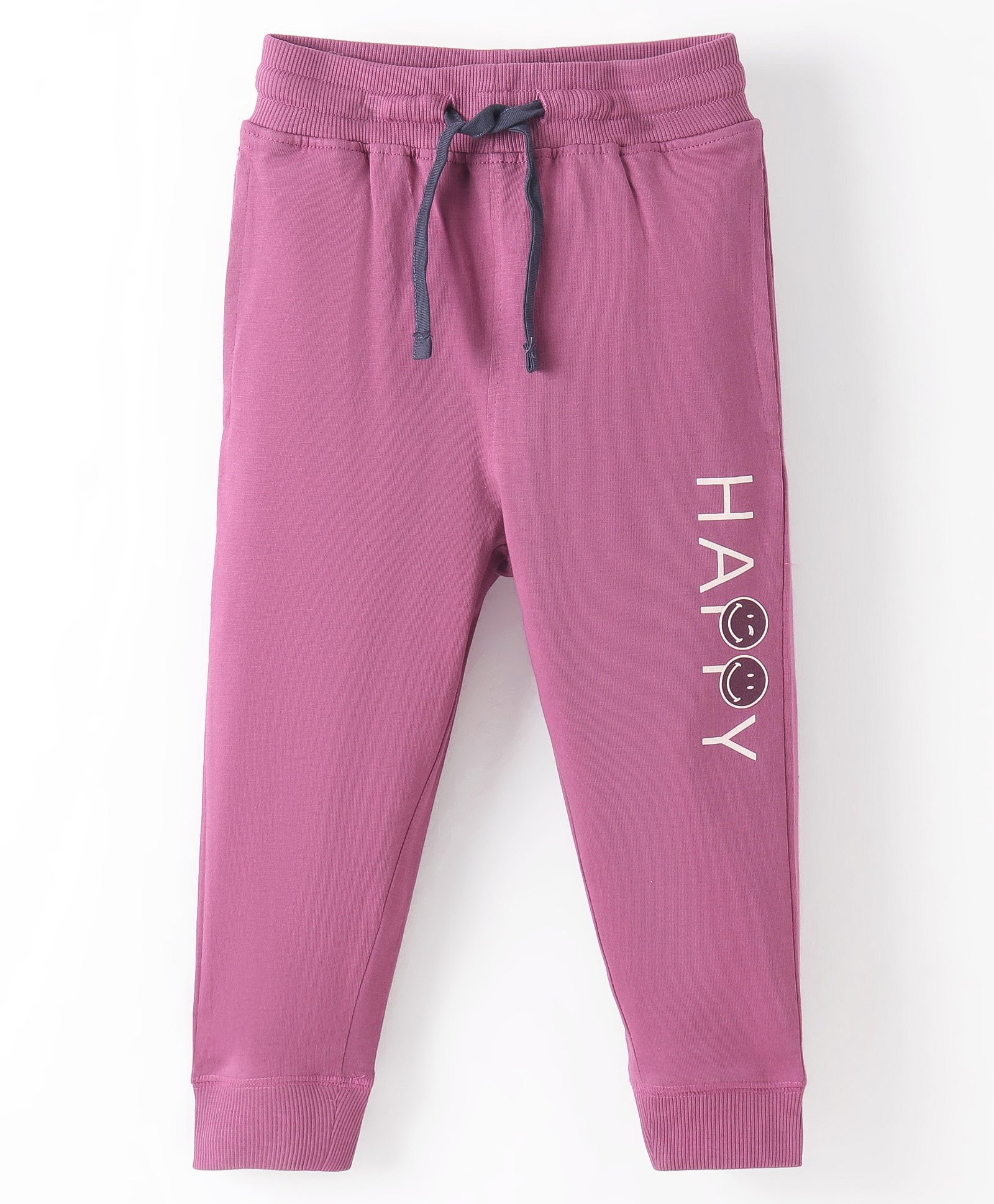 Doreme Single Jersey Knit Ankle Length Lounge  Pant Text Print - Puce Purple-picture-16