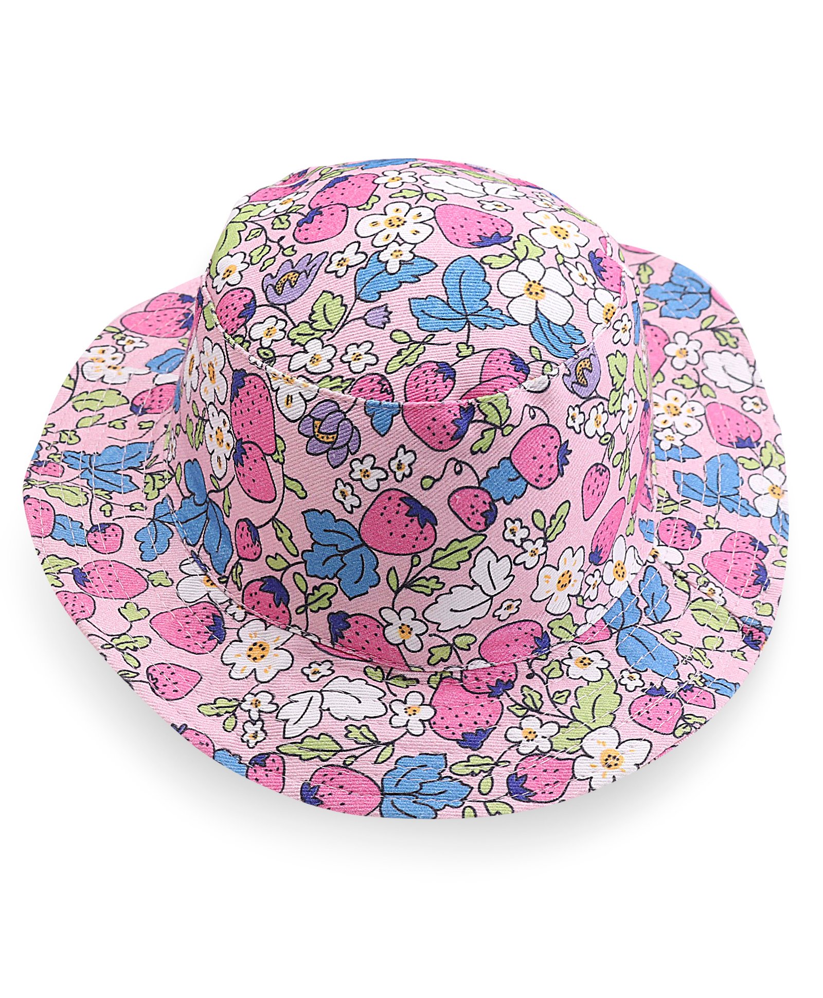 Babyhug Cotton Two Layer Bucket Hat Floral Print- Multicolor-image-28