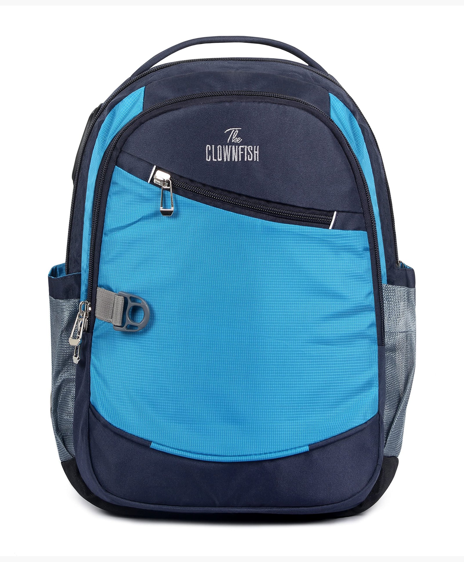 The Clownfish Impulse 20 Liters Polyester Water Resistant Multifunctional Travel Backpack Travel Bags Bagpack Spacious Shoulder Bag College Office Travelling Camping Bags for Men and Women (Navy Blue)-picture-16