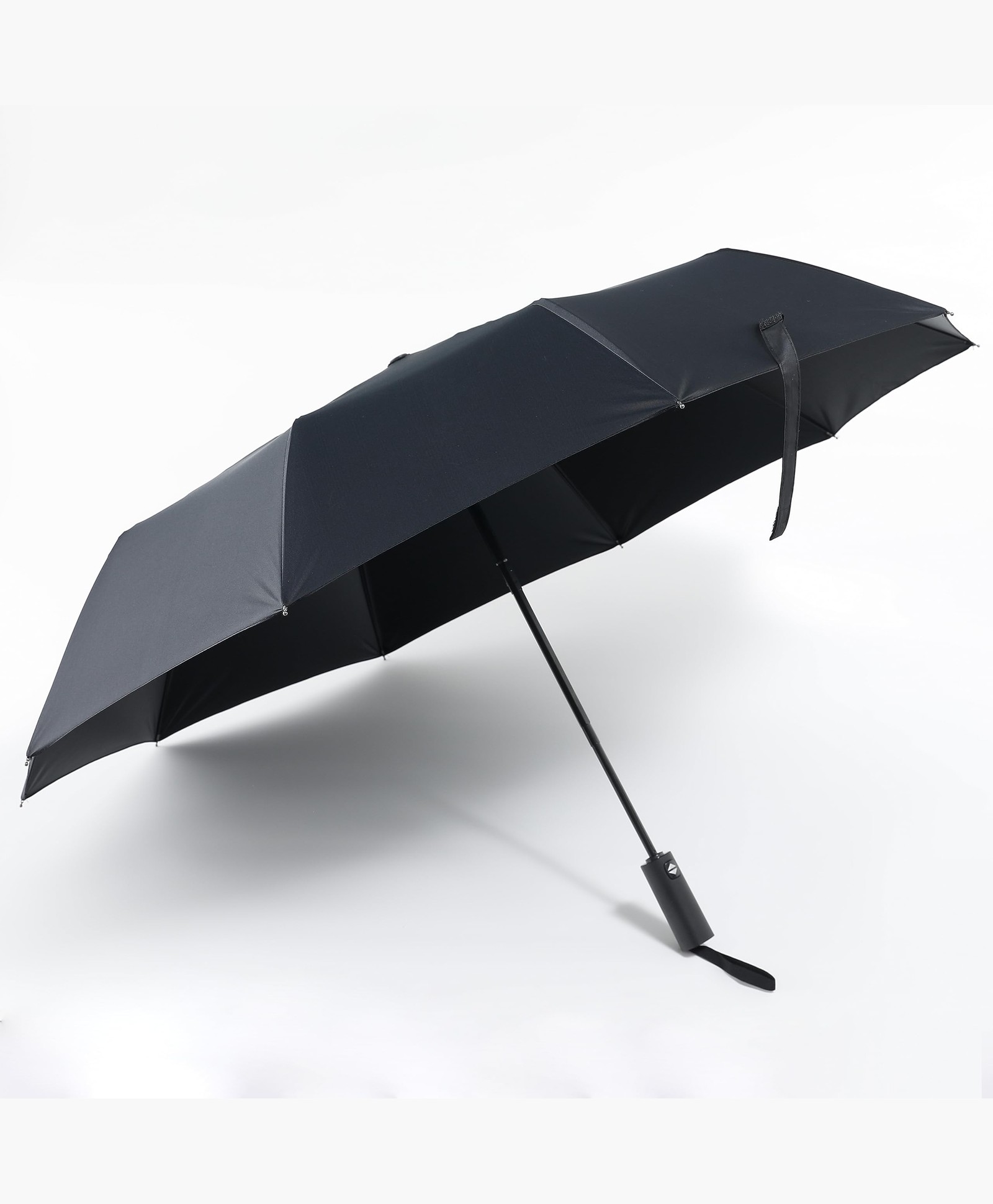 Absorbia 10K 3fold Auto Open Umbrella - Black UV & Windproof, Double Layer Folding Portable (96cm)-image-2