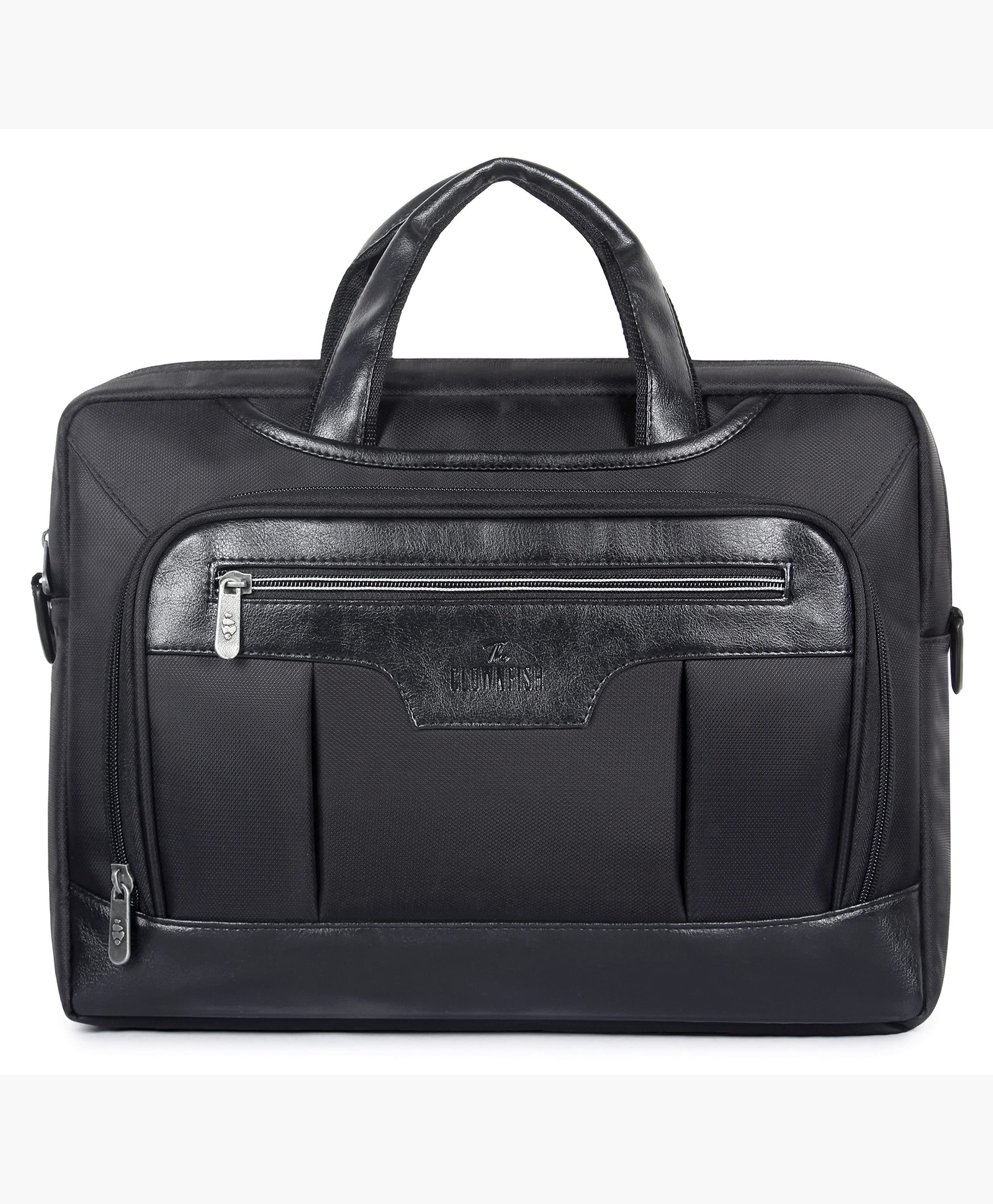 The Clownfish Davin Water-Resistant Laptop Briefcase (Black)-picture-20