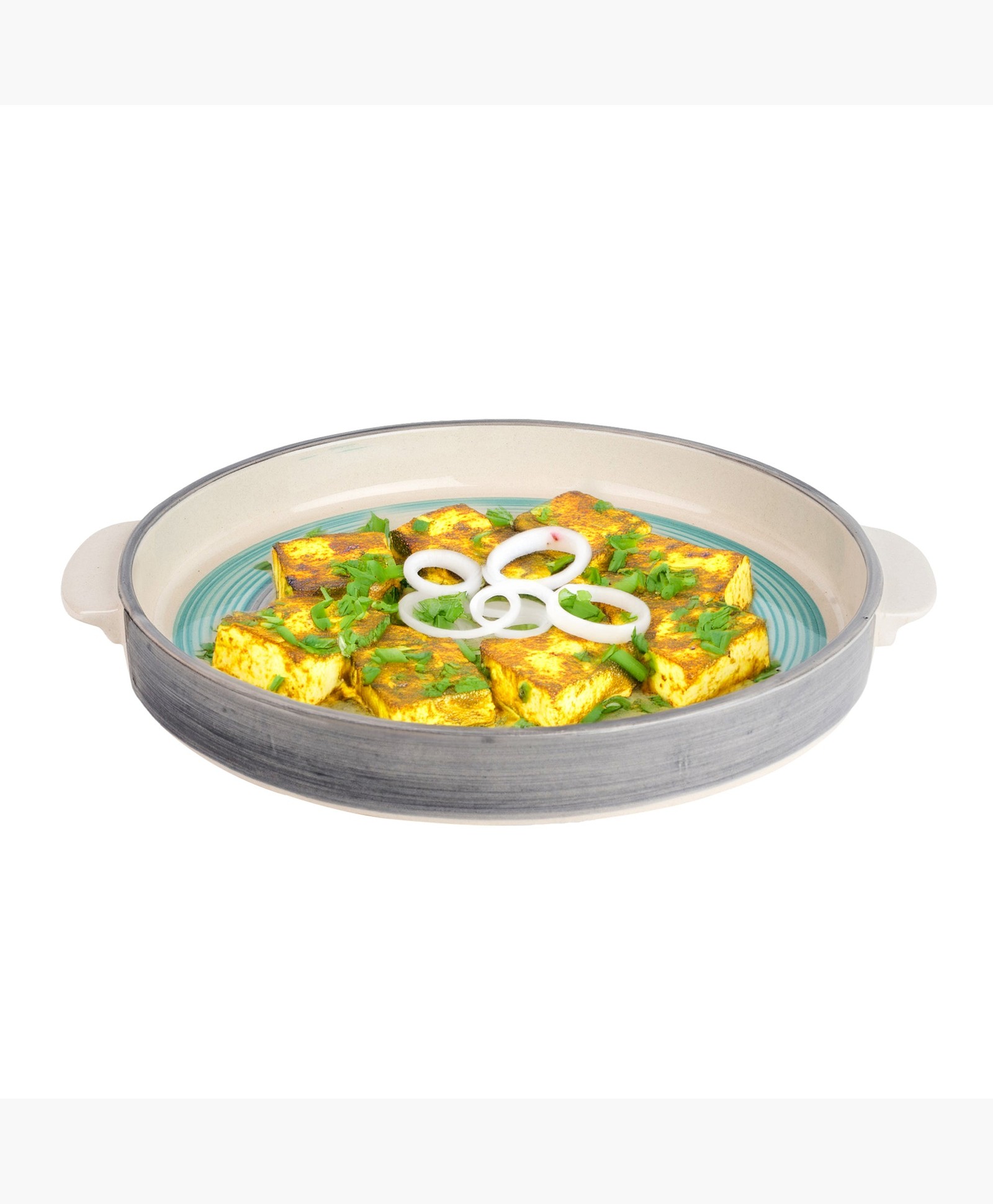 USHA SHRIRAM Ceramic Platter Plate(11 Inch) Designer Snack Plate Microwave Safe | Refrigerator Safe | Scratch Resistant | Stain Proof | Dinnerware | Dinner Plate for Family Occasion | Diwali Gift Set-image-17