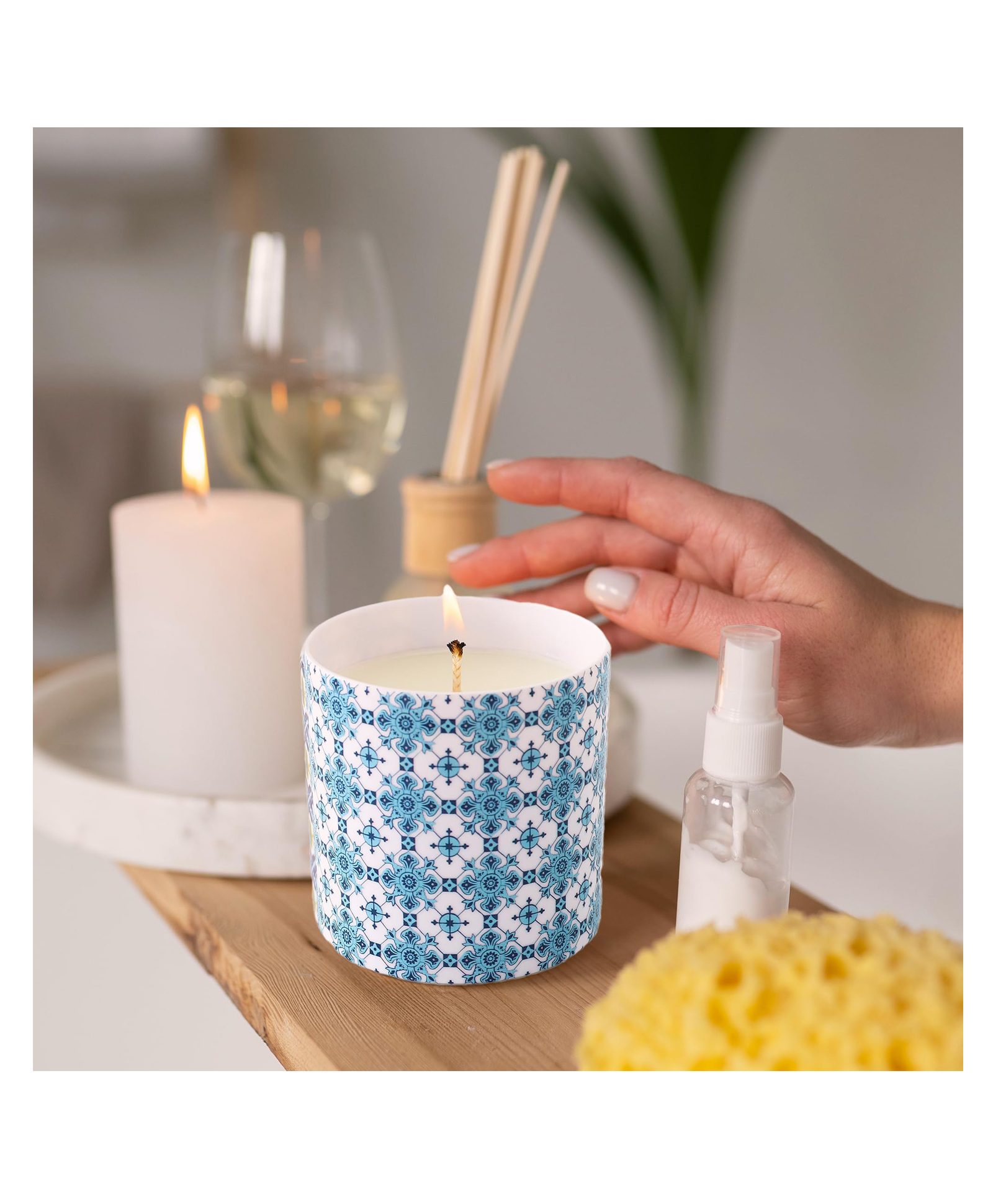 umai UMAI's Ceramic Jar Set: Scented Candles - Perfect Gift - Phantom of Magic Wood Aroma - 46 Hrs-picture-20