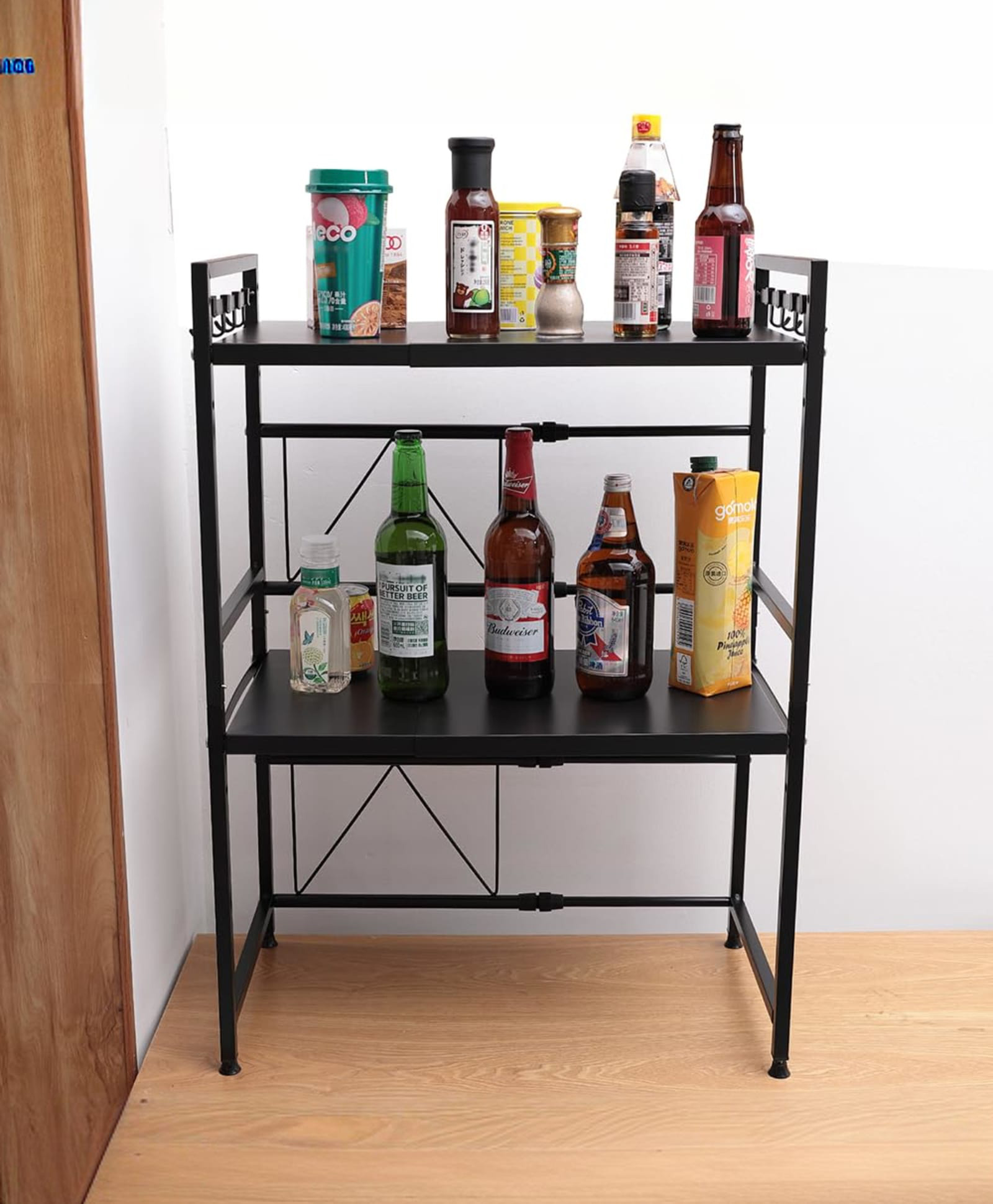 The Better Home Rotatable Lid Rag Holder | Stackable Kitchen Basket For Storage | Carbon Steel Collapsible Foldable Basket For Fruits And Vegetables | Rust-Resistant | Unbreakable (Design 3-1Pcs)-image-7
