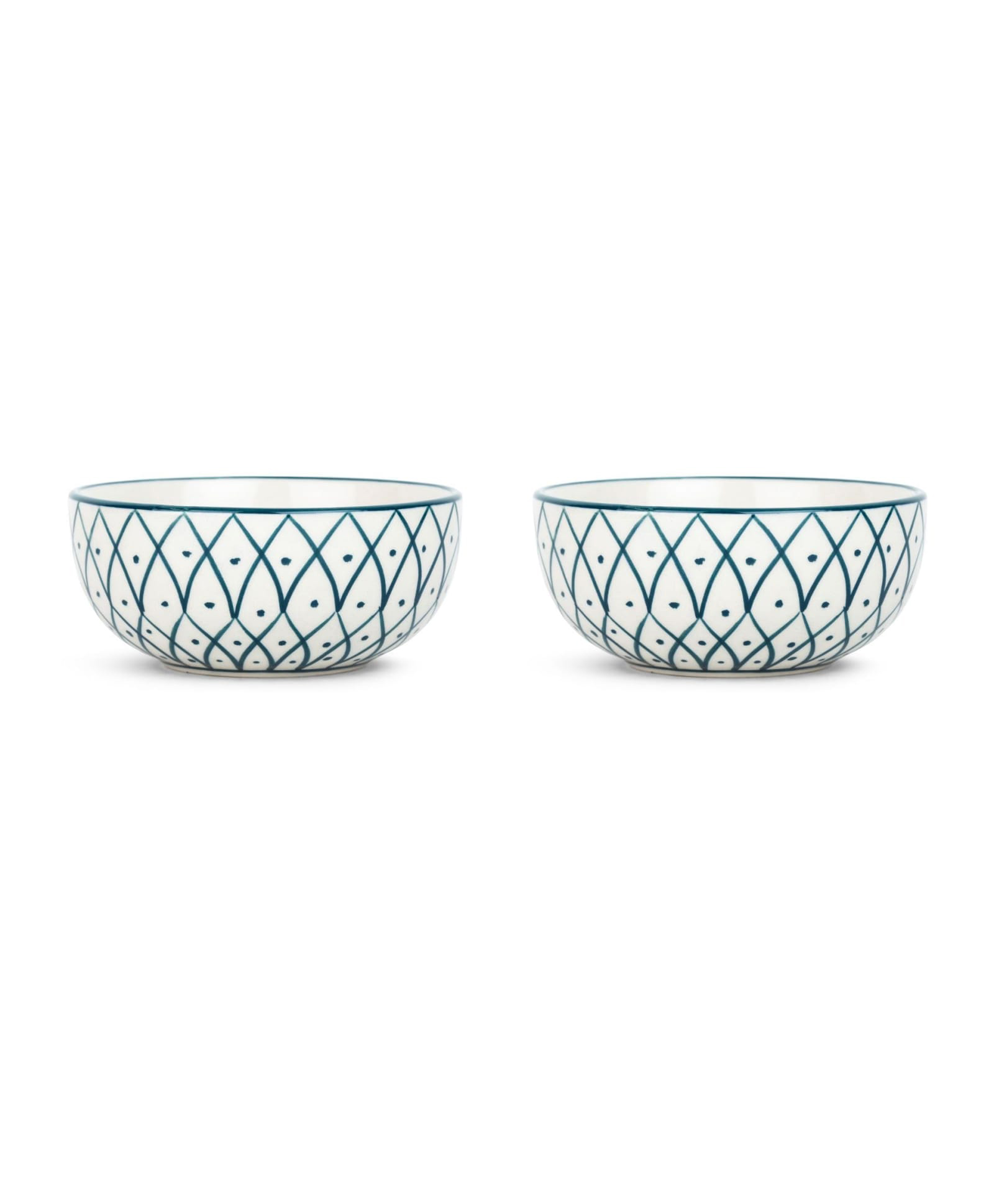 Better Home Ceramic Bowl Set - Snack & Dinner (2Pcs) | Microwave & Refrigerator Safe | Scratch Resistant-image-31